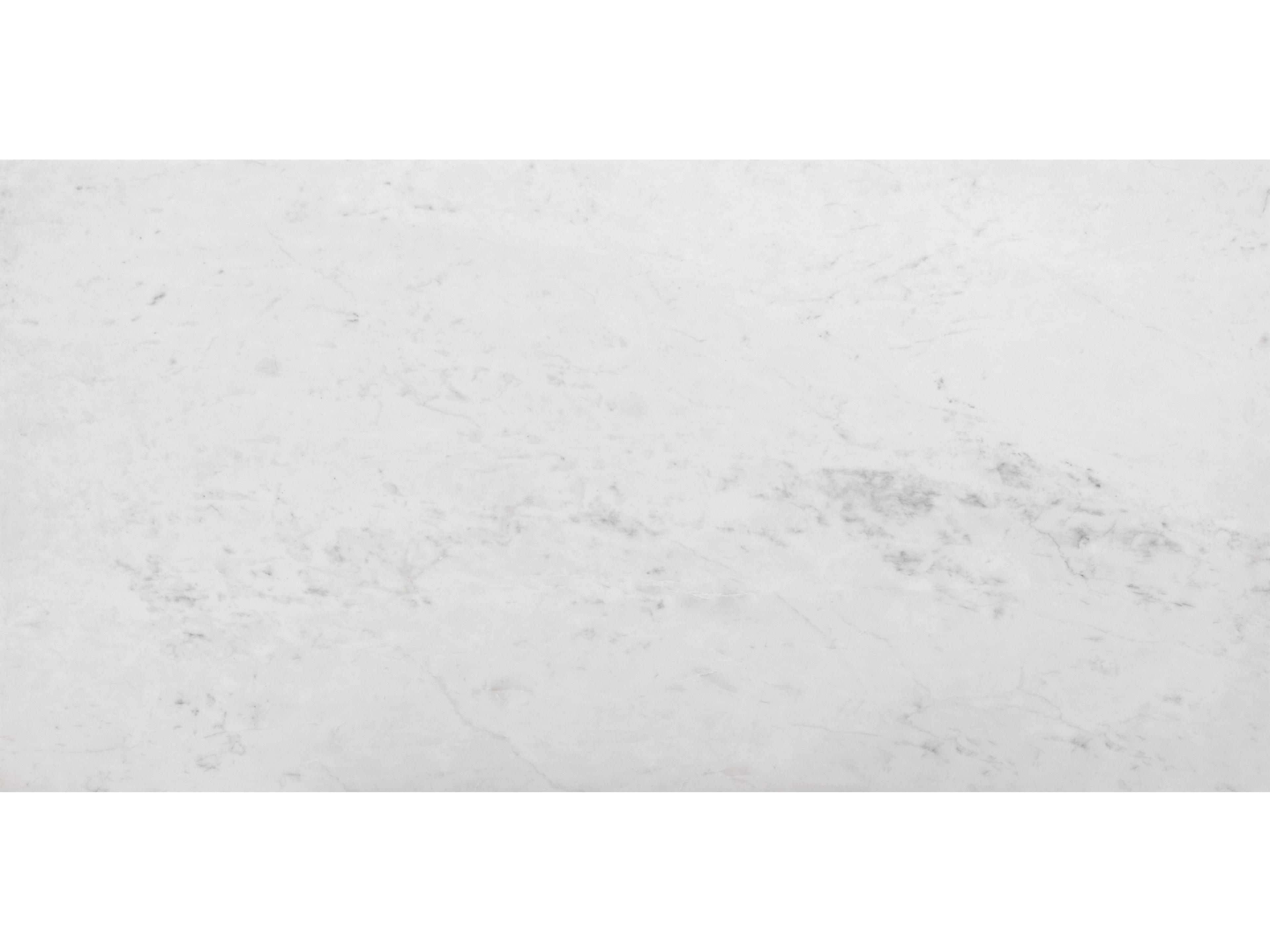 Sunpan Ellery Rectangular Marble White Matte Black Coffee Table