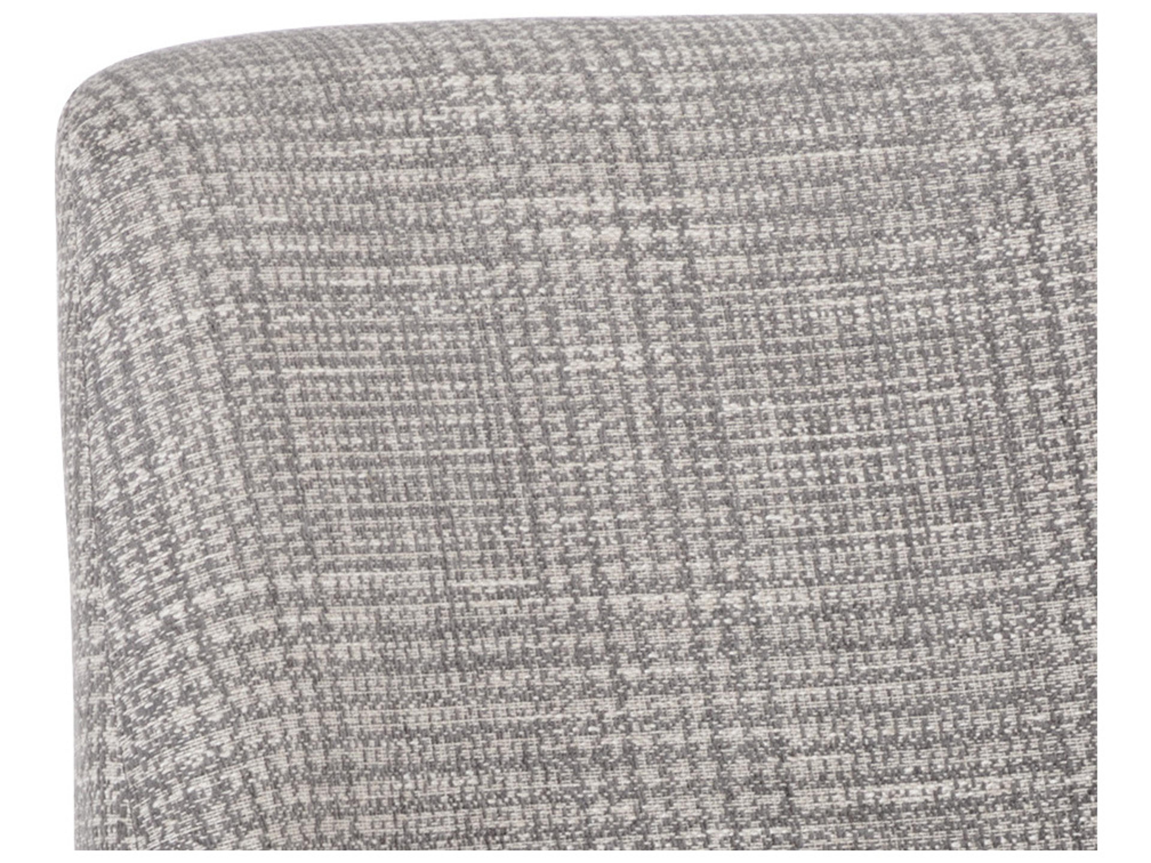 Sunpan Estrada Oak Wood Gray Upholstered Side Dining Chair