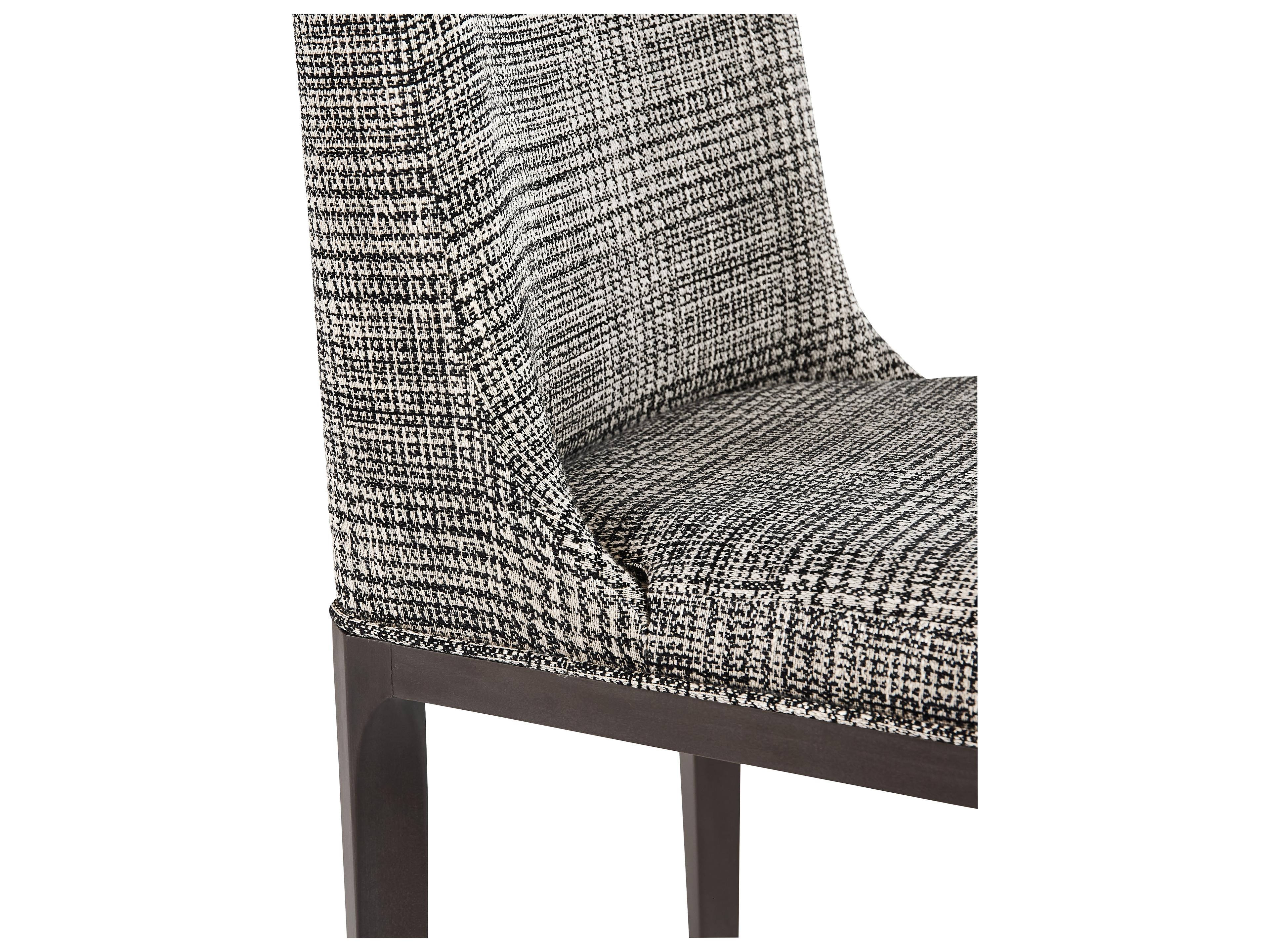 Sunpan Elisa Oak Wood Gray Upholstered Side Dining Chair
