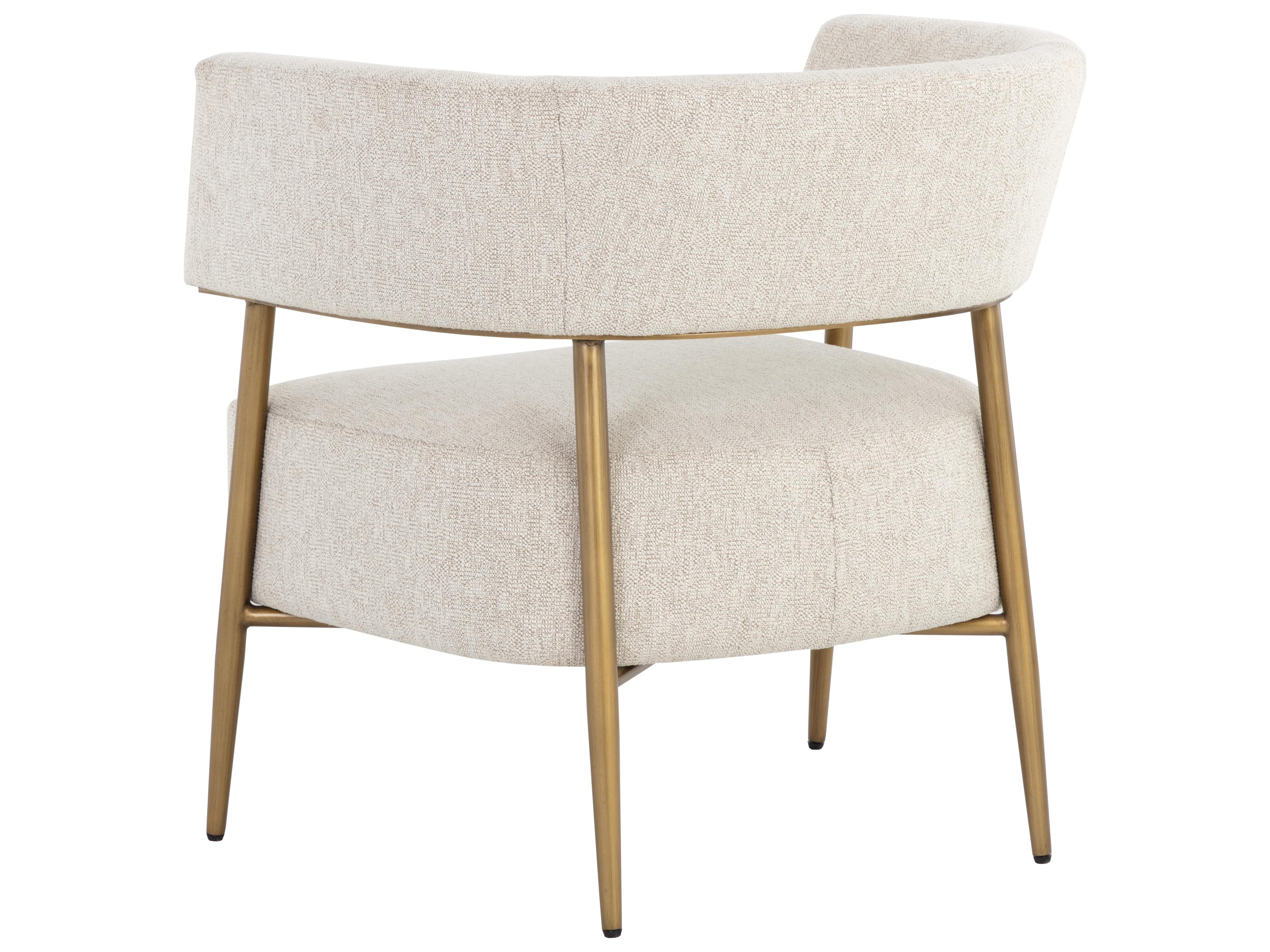 Sunpan Maestro Beige Fabric Accent Chair