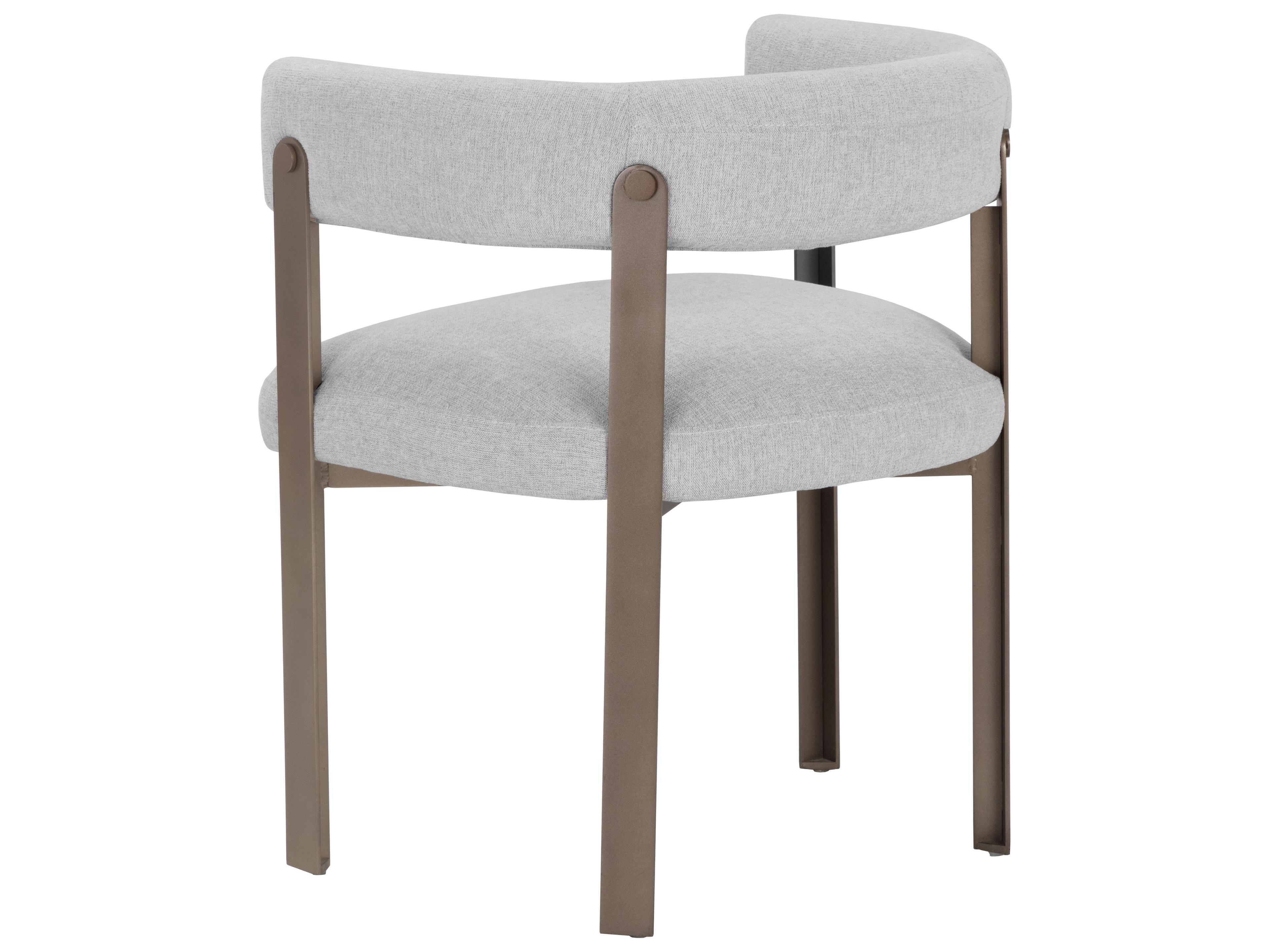 Sunpan Mae Gray Upholstered Dining Chair
