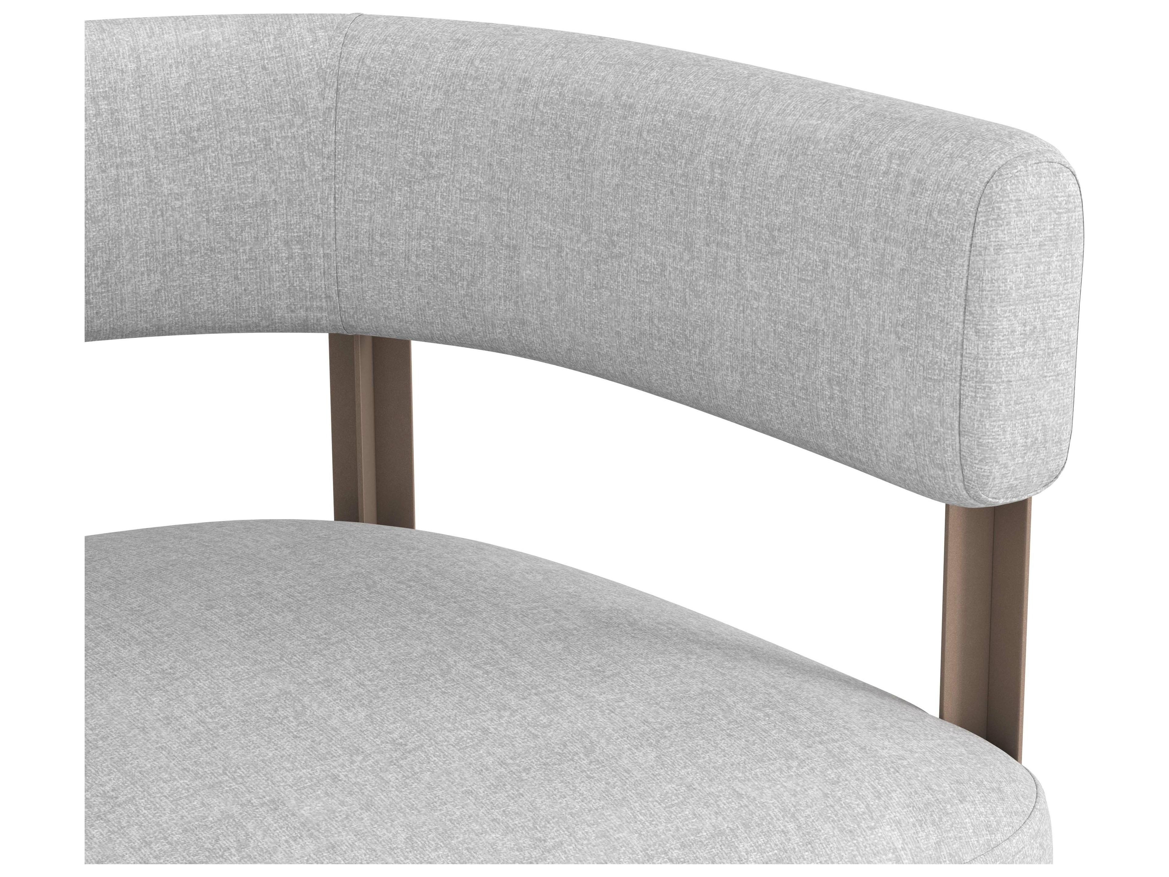 Sunpan Mae Gray Upholstered Dining Chair