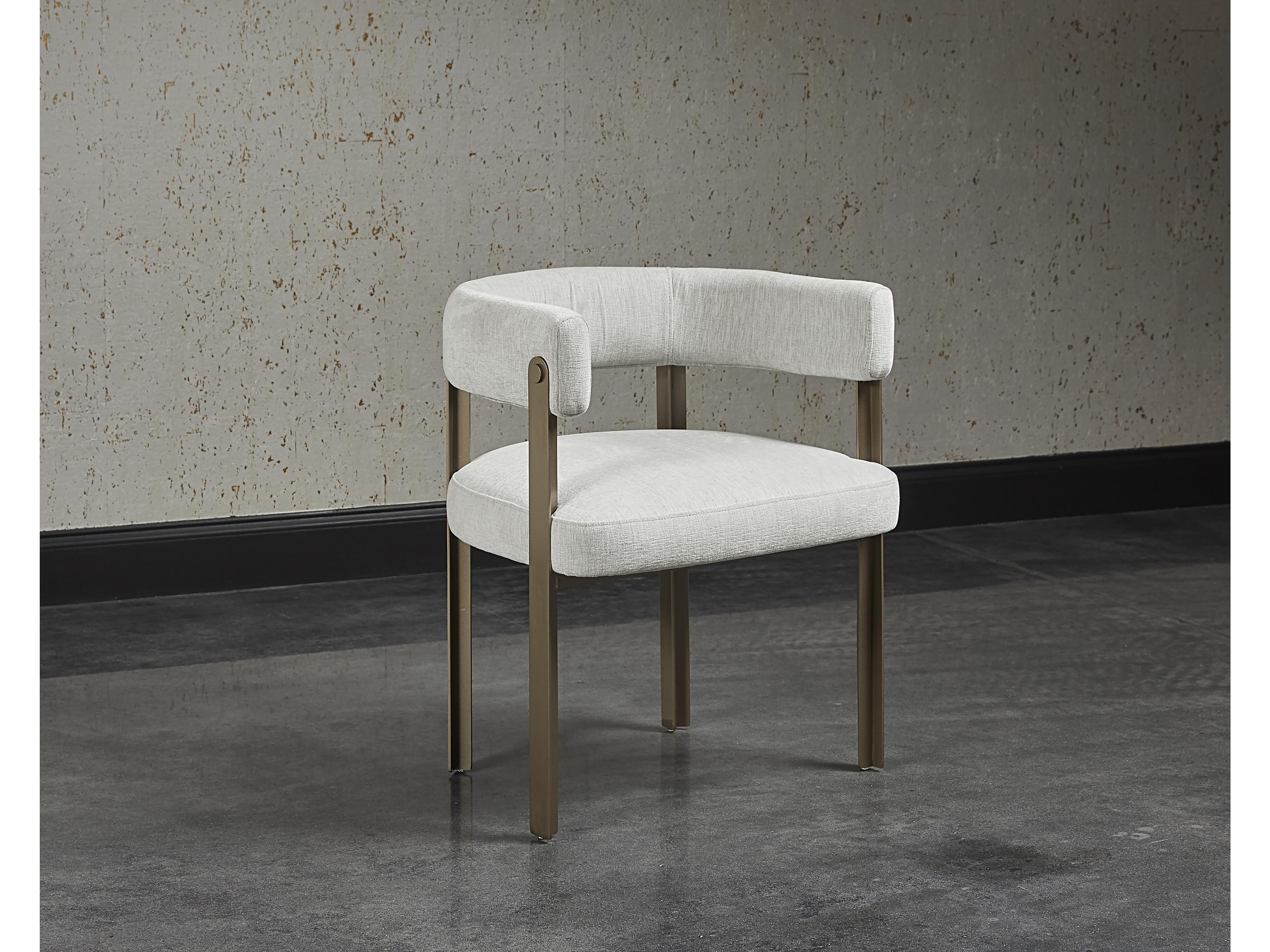 Sunpan Mae Gray Upholstered Dining Chair