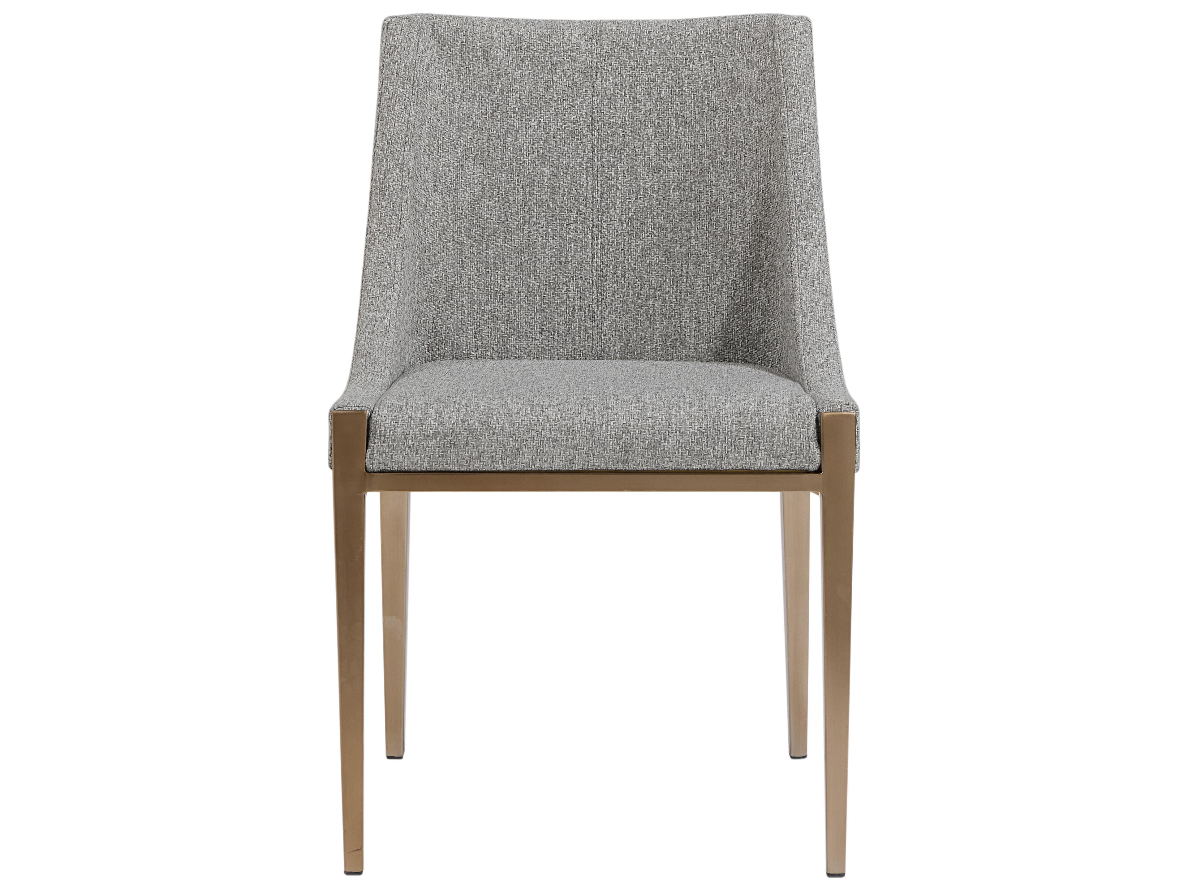 Sunpan Dionne Gray Upholstered Side Dining Chair