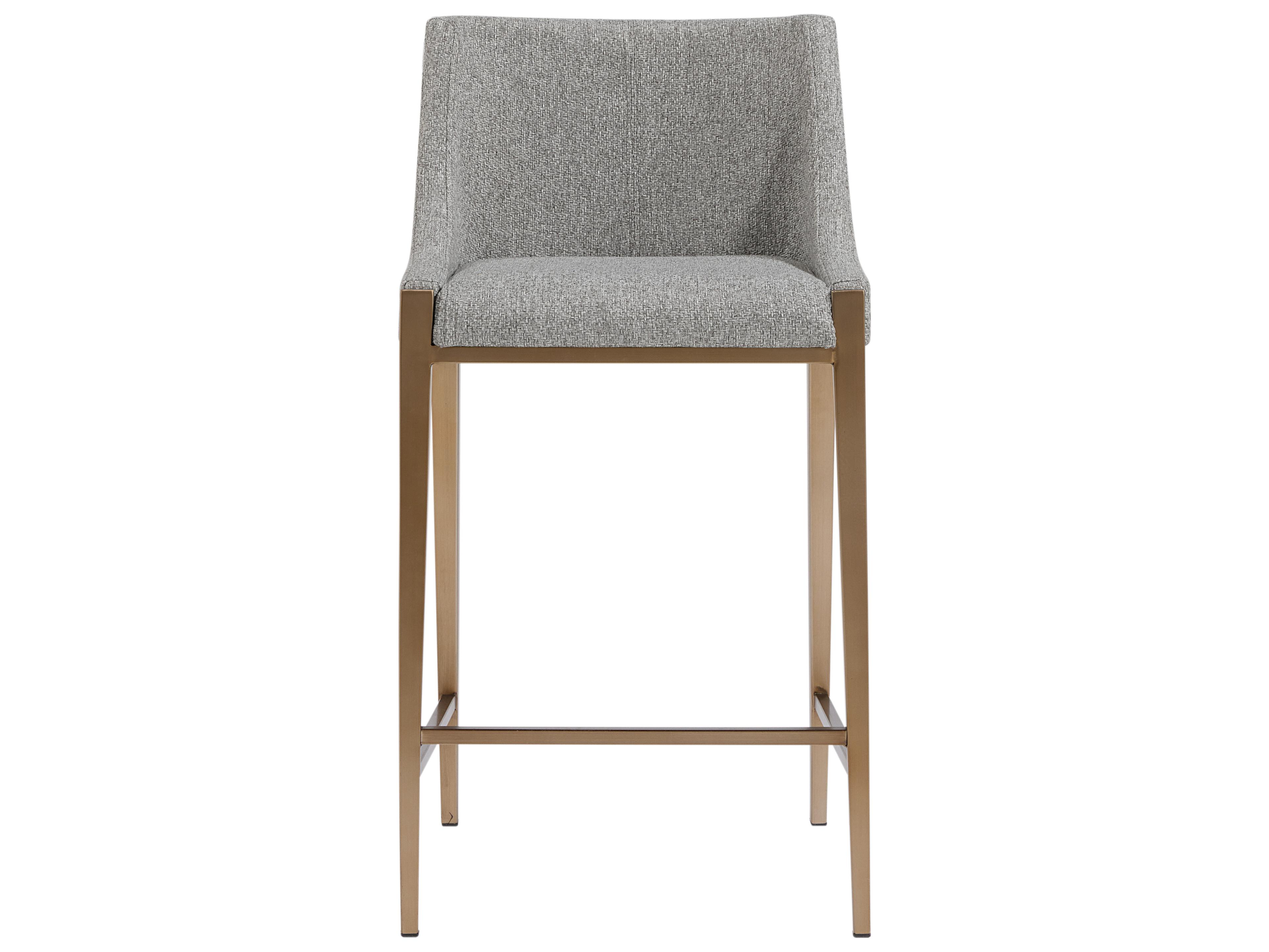 Sunpan Dionne Monument Pebble Upholstered Bar Stool
