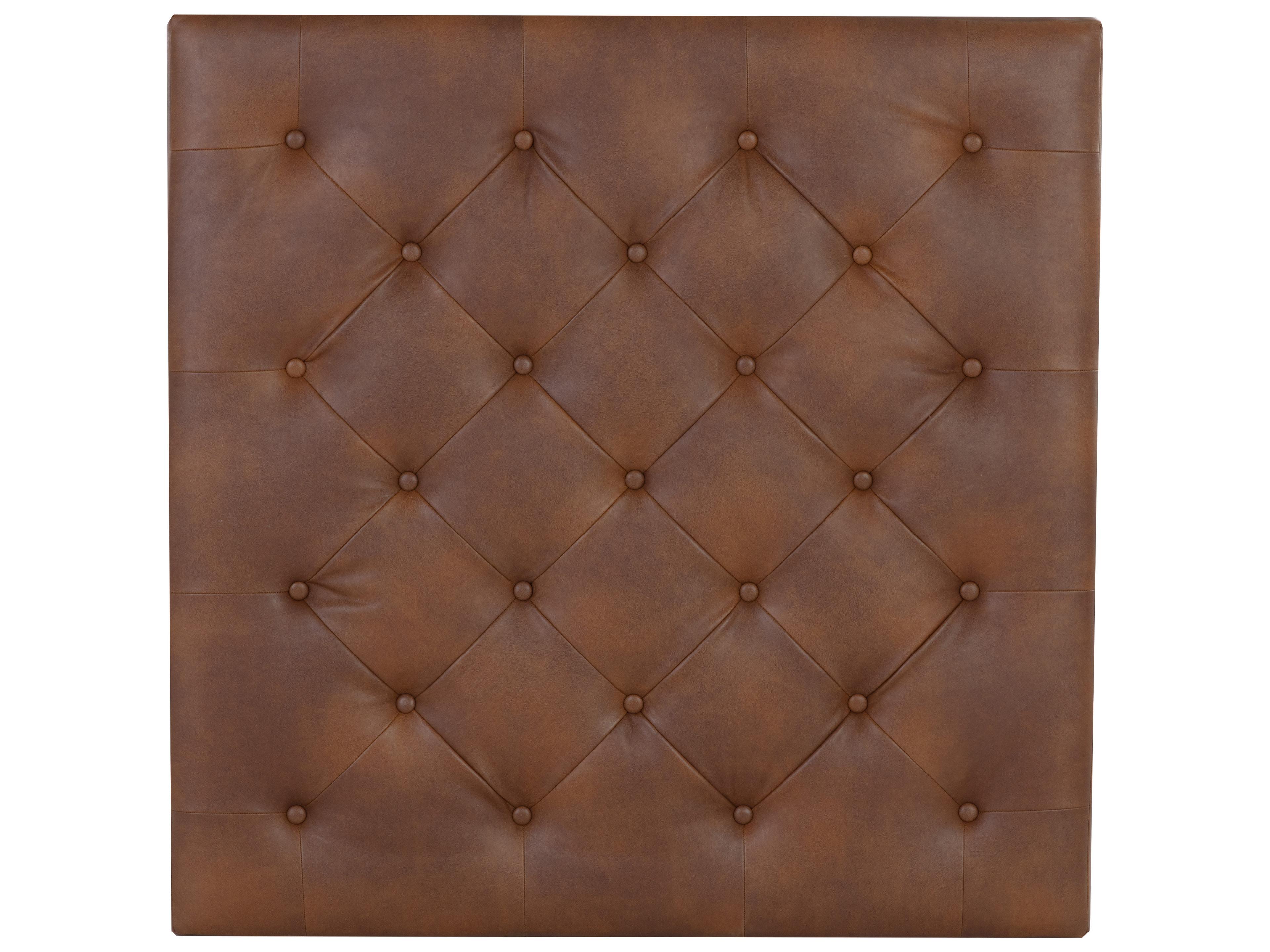 Sunpan Endall 39.5" Endall Ottoman Black Bravo Cognac