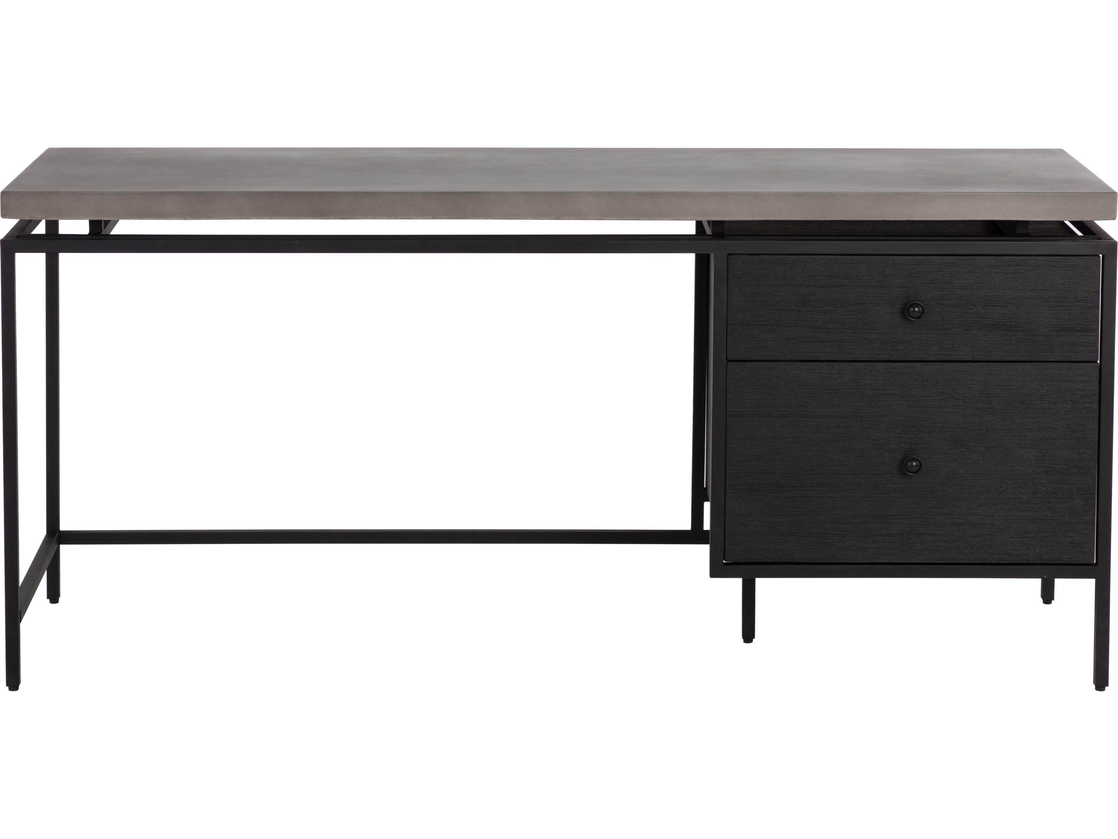 Sunpan Rwood Black Secretary Desk