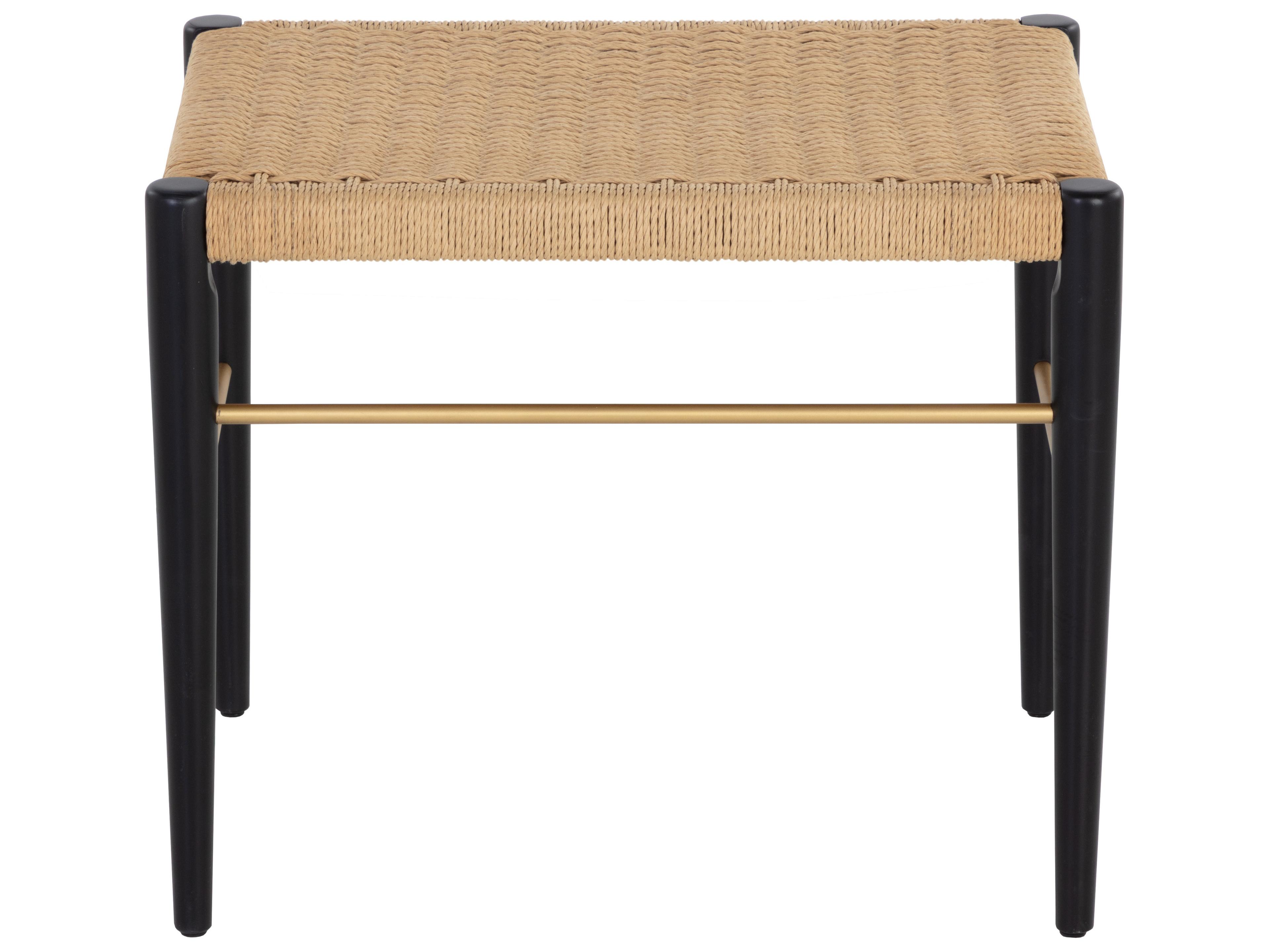 Sunpan Bondi Black Accent Stool