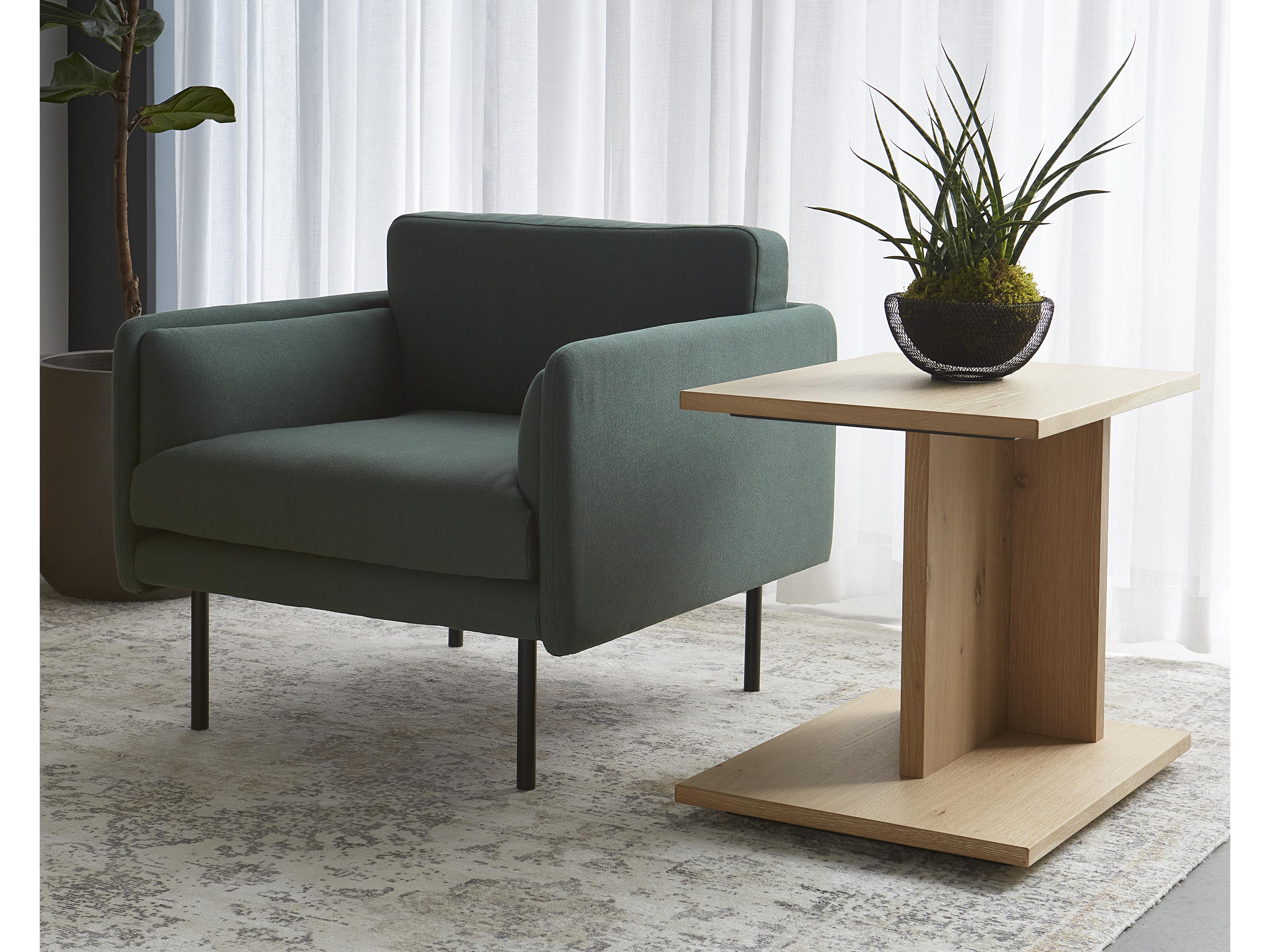 Sunpan Madsen Rectangular Wood Natural End Table