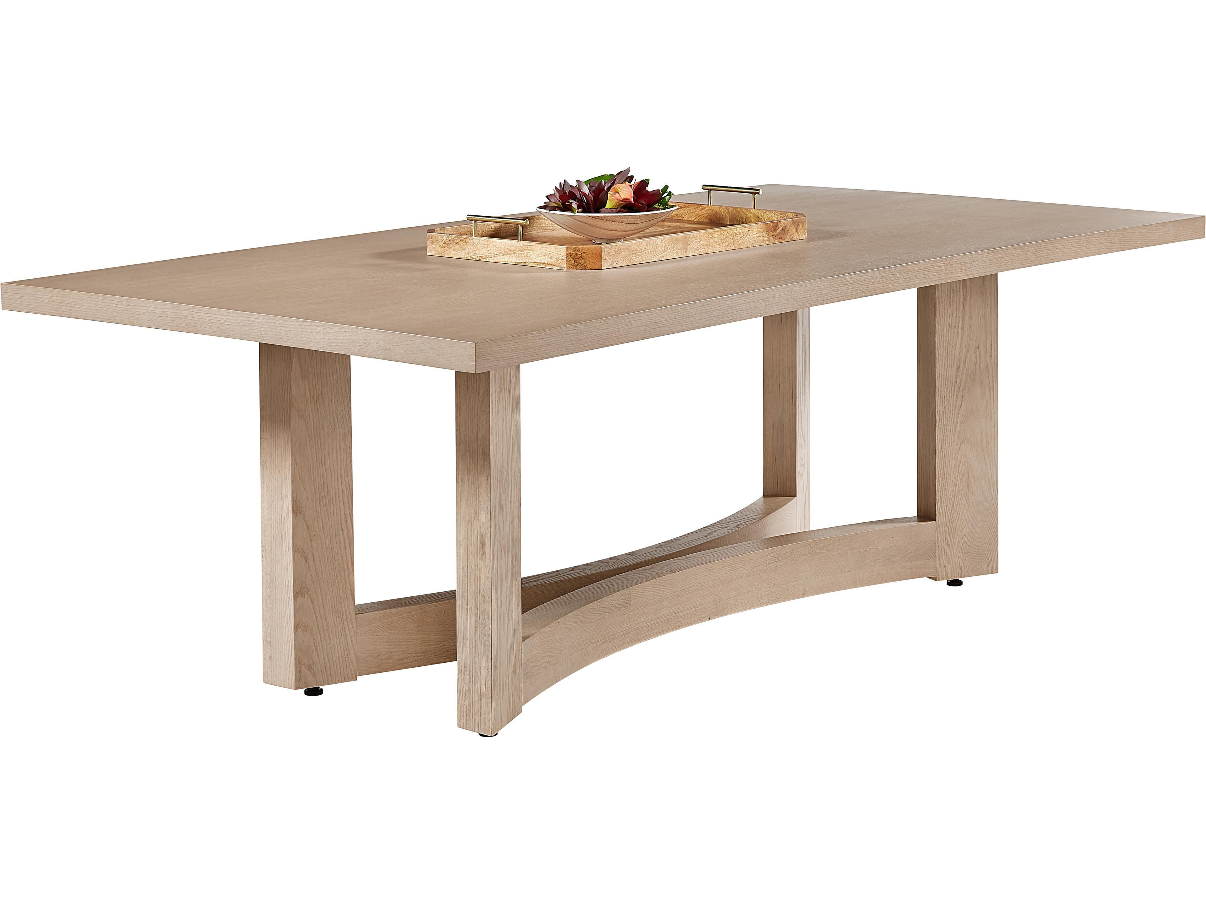 Sunpan Arezza Rectangular Wood Light Brown Dining Table