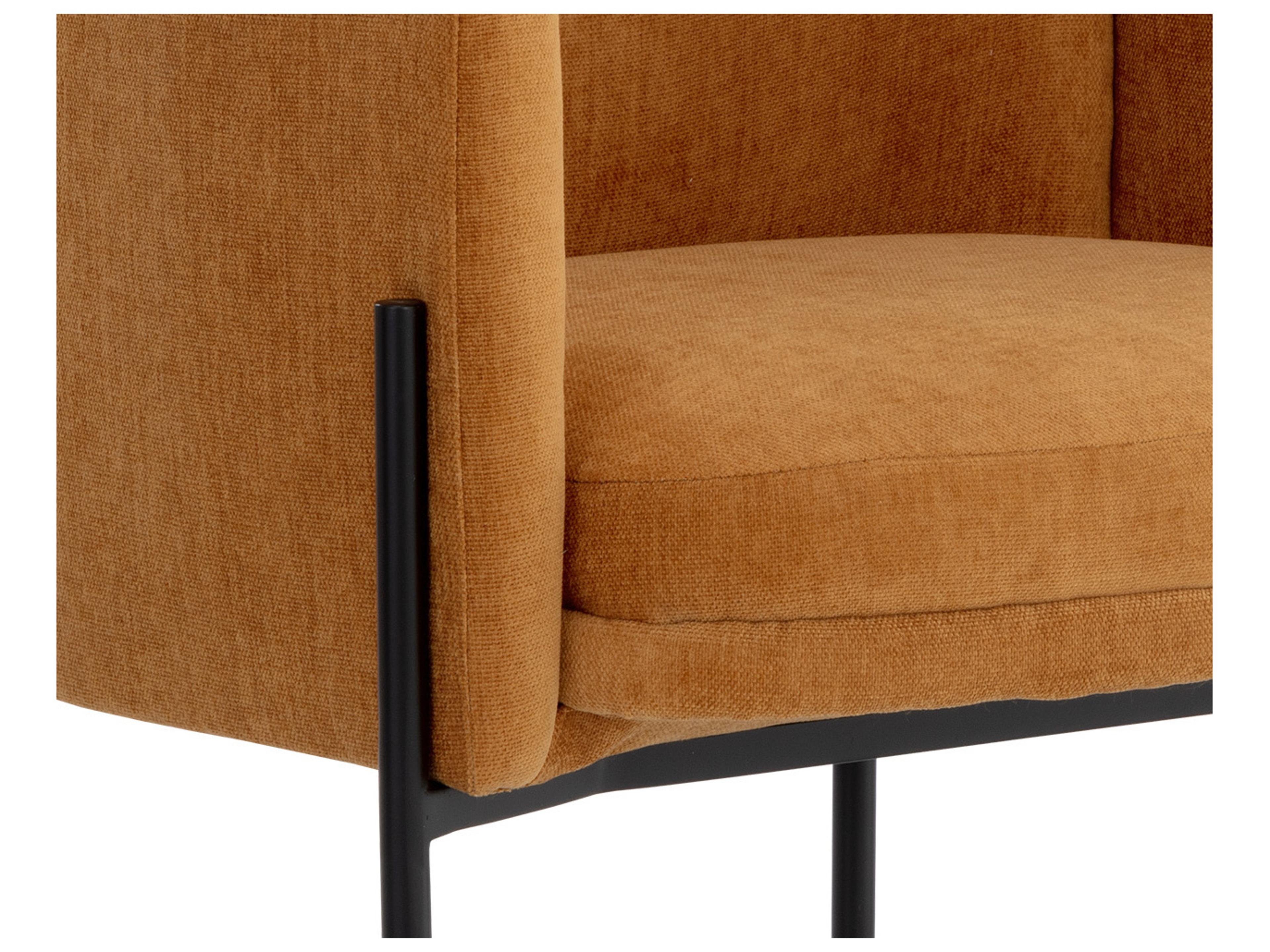 Sunpan Richie Danny Amber Upholstered Arm Dining Chair