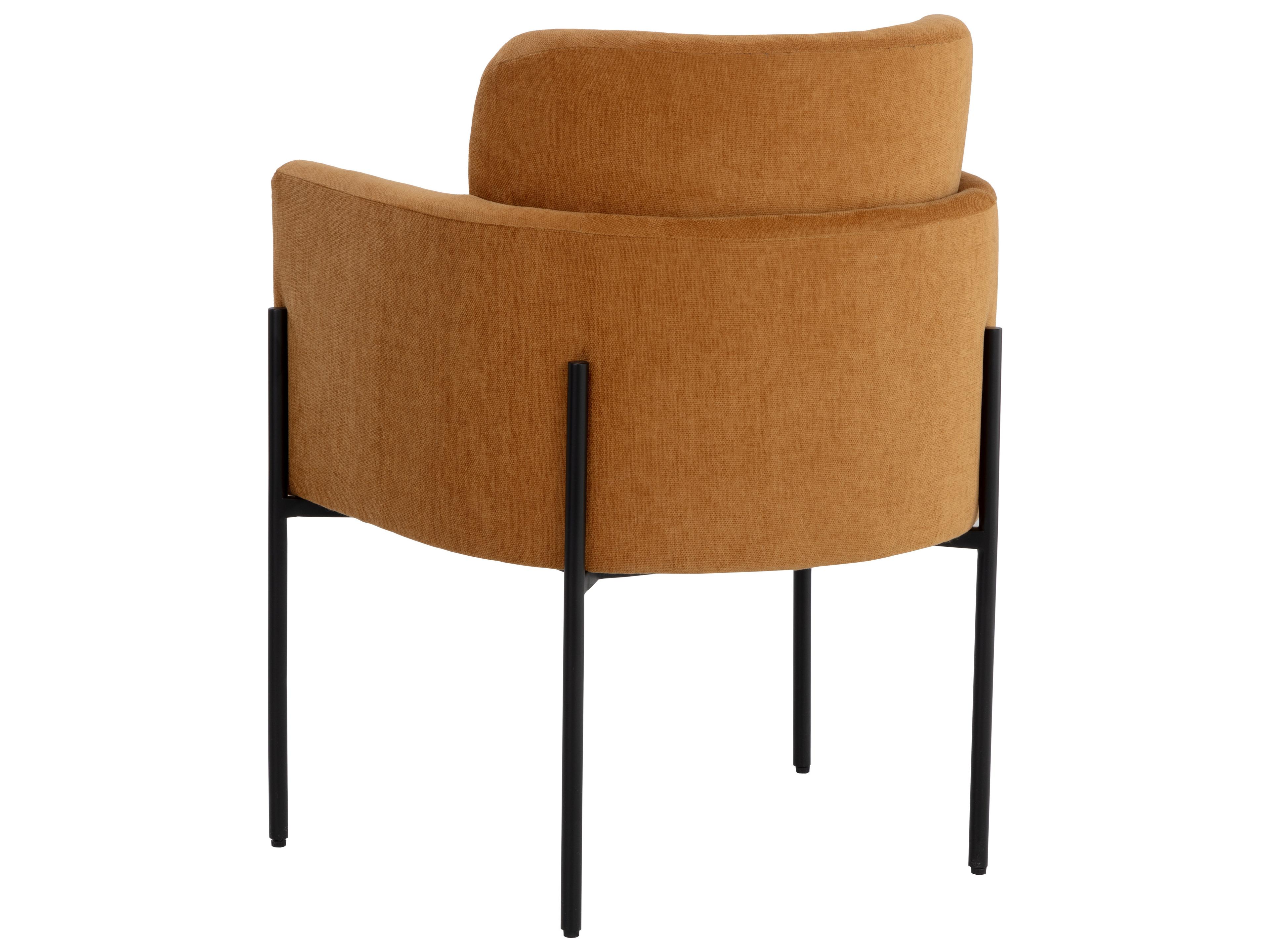 Sunpan Richie Danny Amber Upholstered Arm Dining Chair