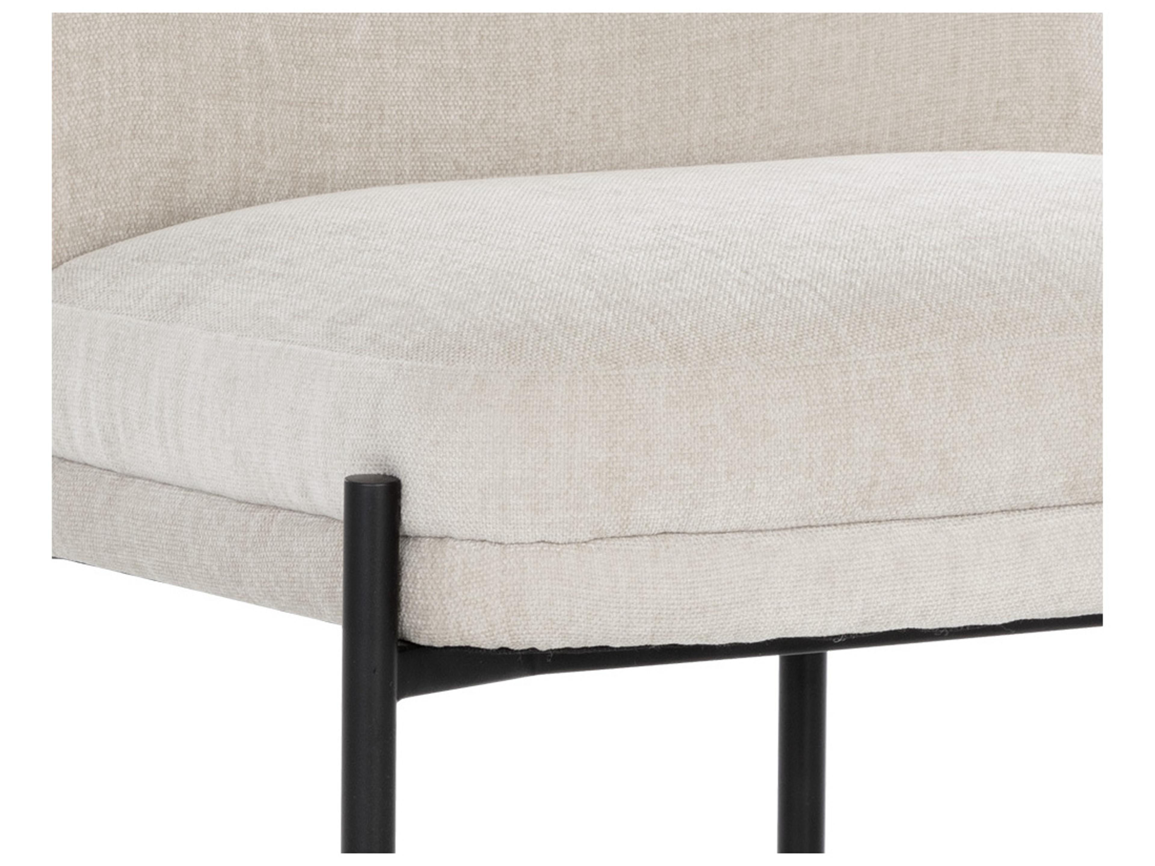 Sunpan Richie White Upholstered Side Dining Chair