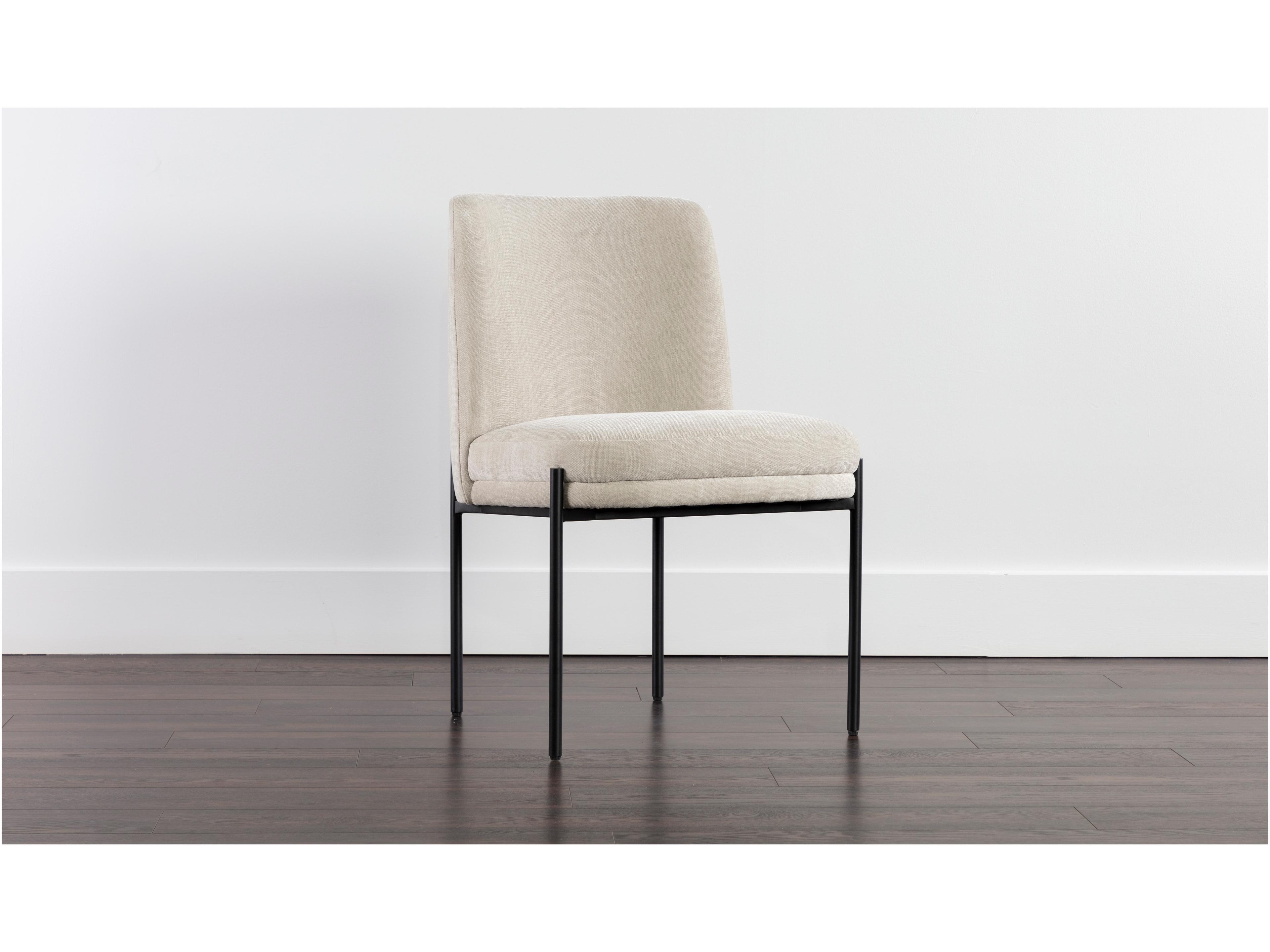 Richie White Upholstered Side Dining Chair