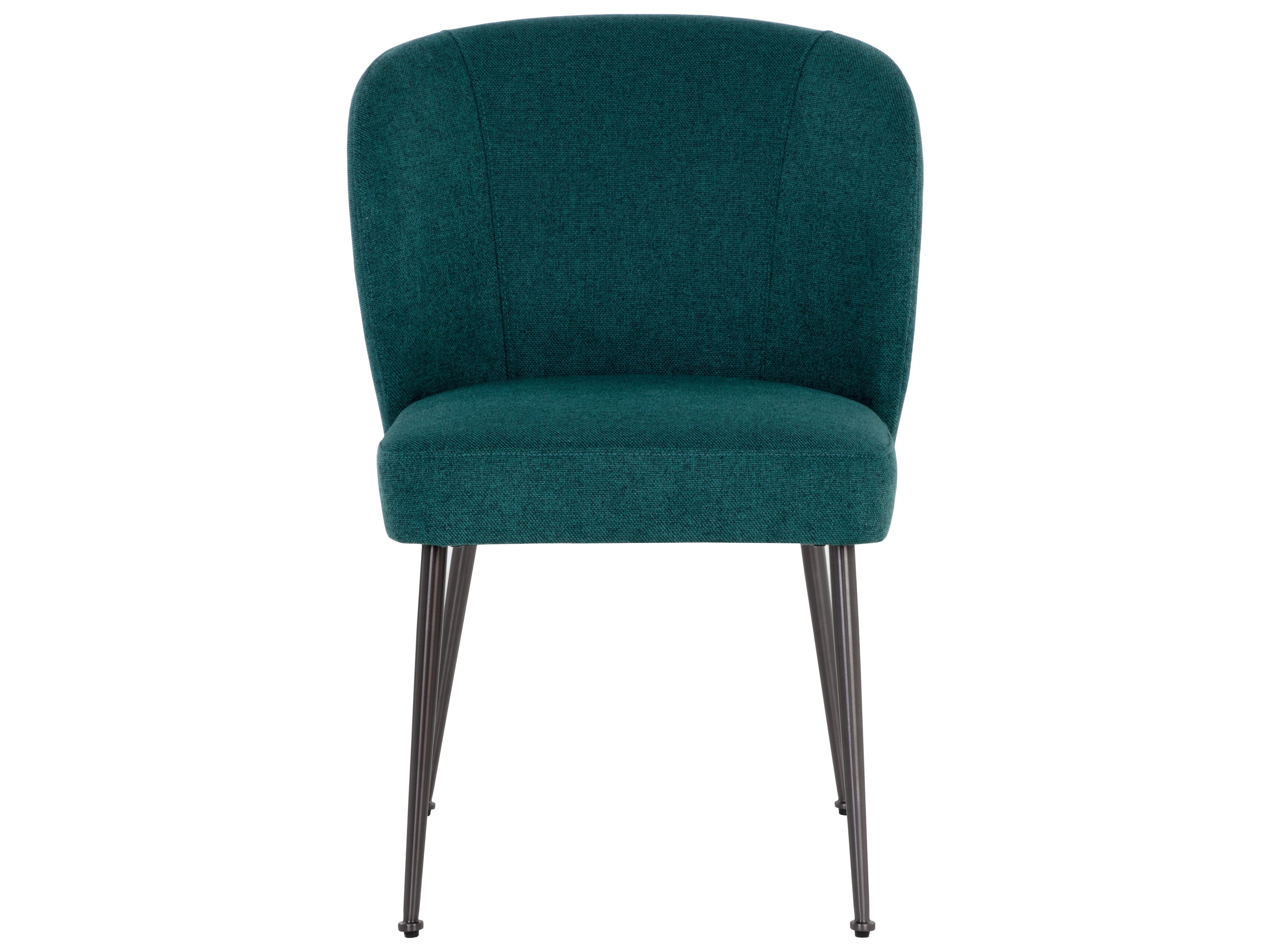 Ivana Green Upholstered Side Dining Chair