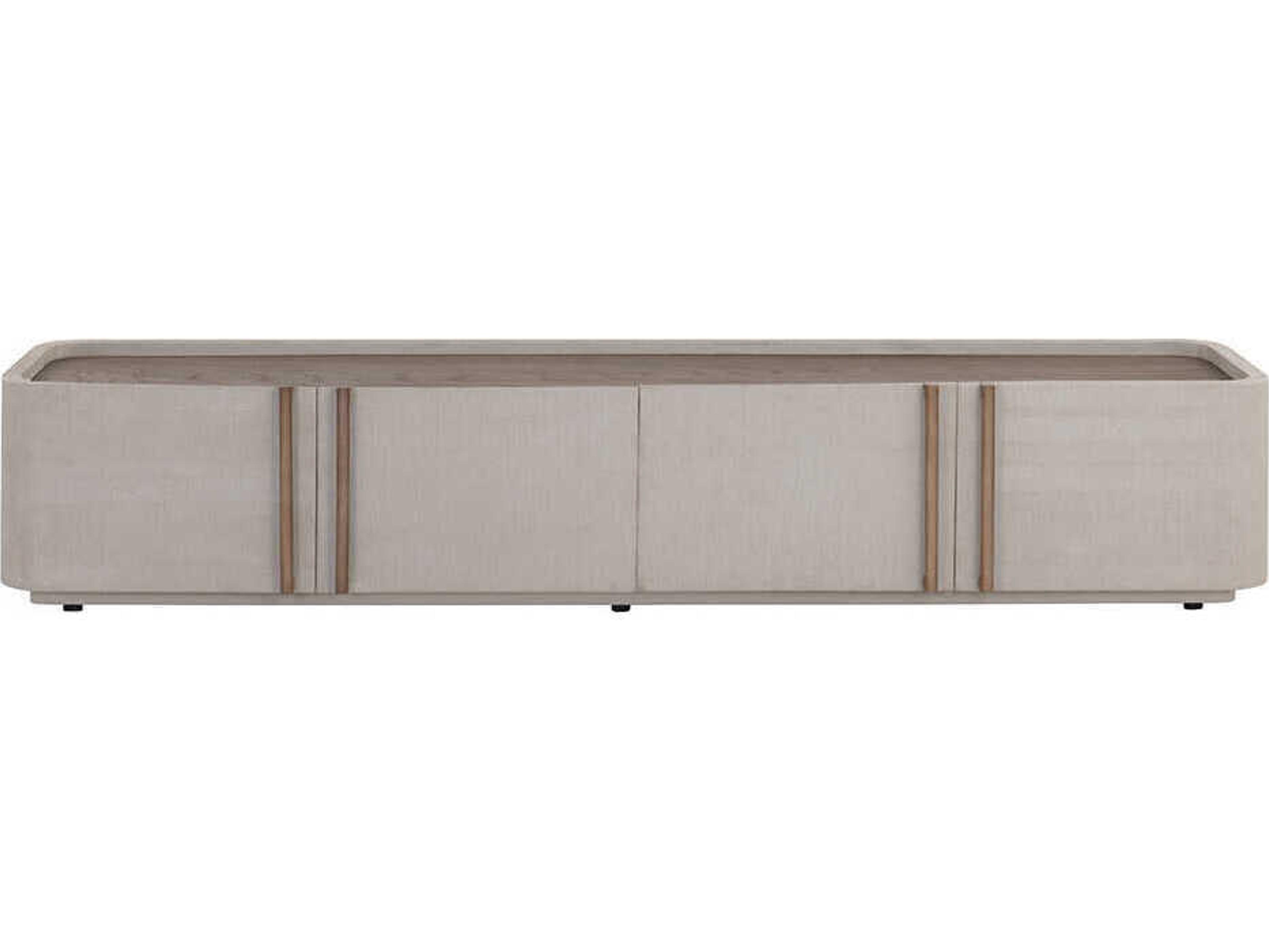 Jamille 80" Oak Wood Cream Media Console