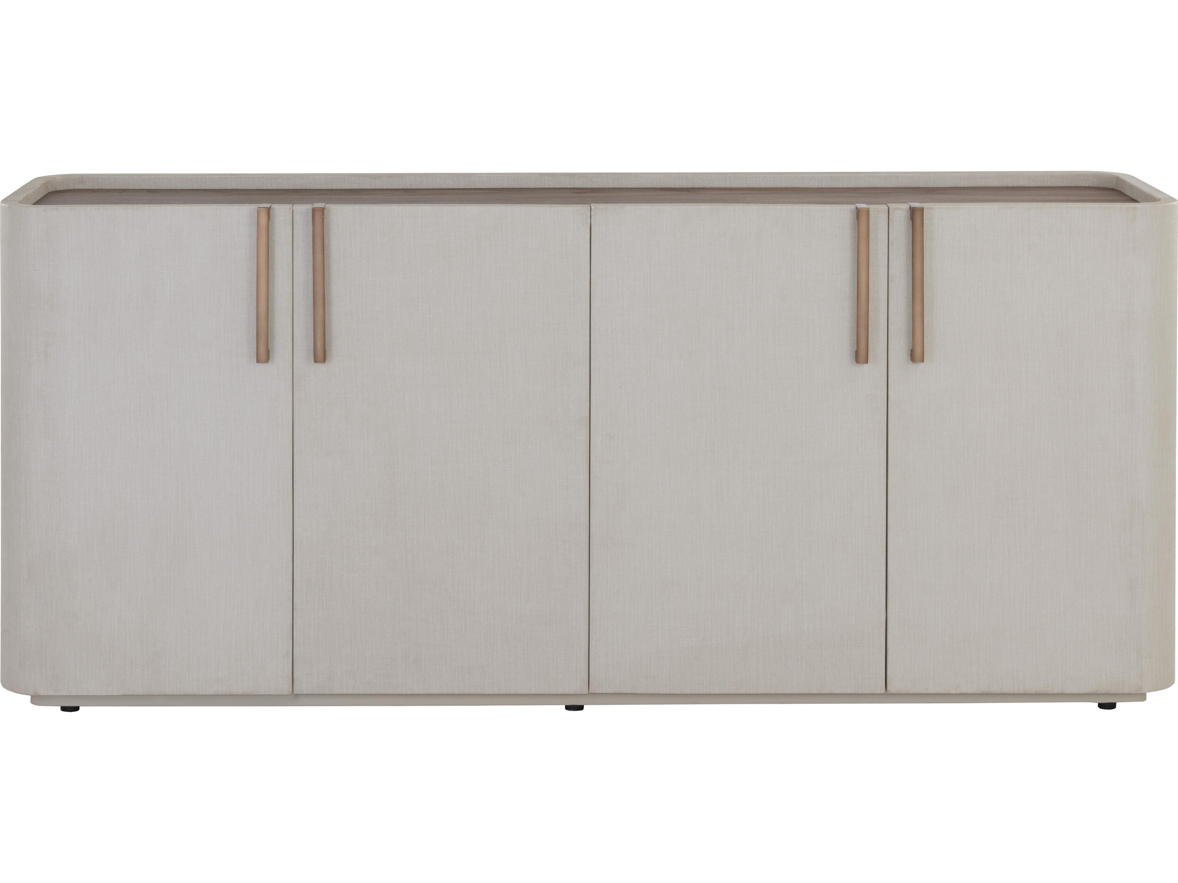 Sunpan Jamille 80" Acacia Wood Cream Sideboard