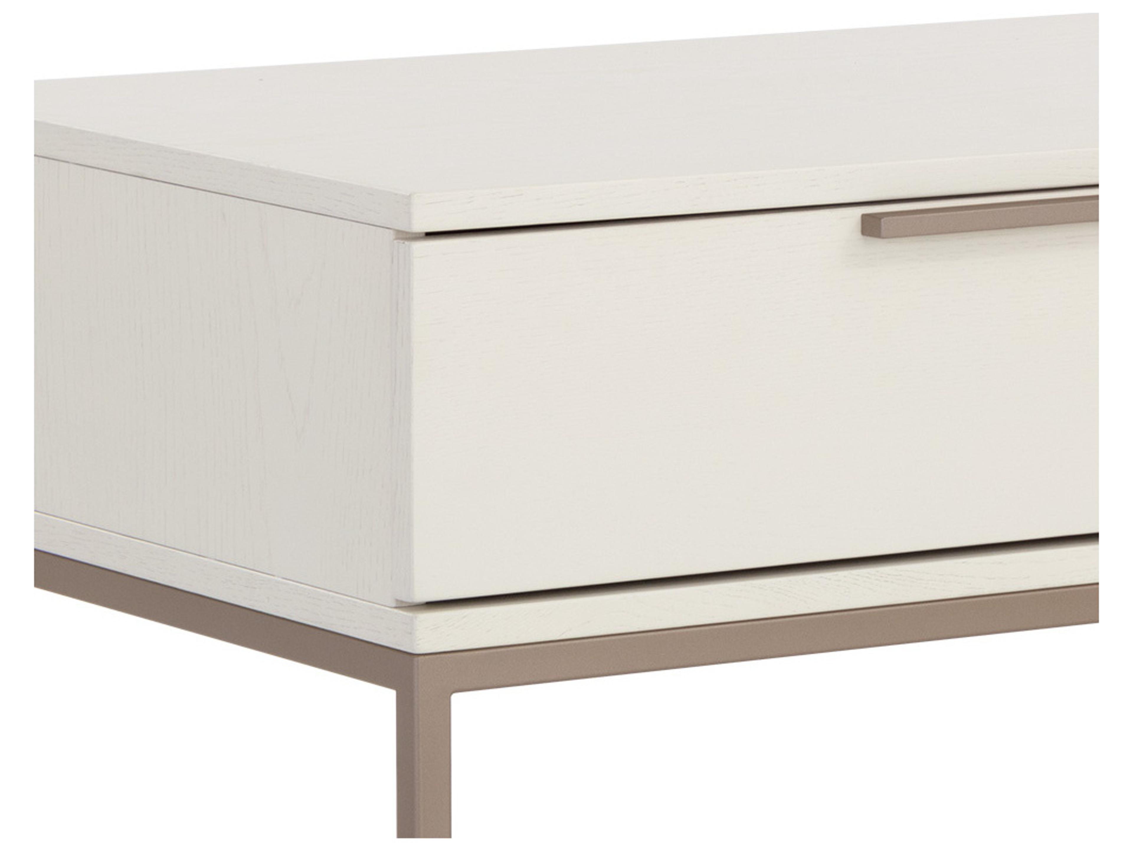 Sunpan Rebel 1-Drawer Cream Nightstand