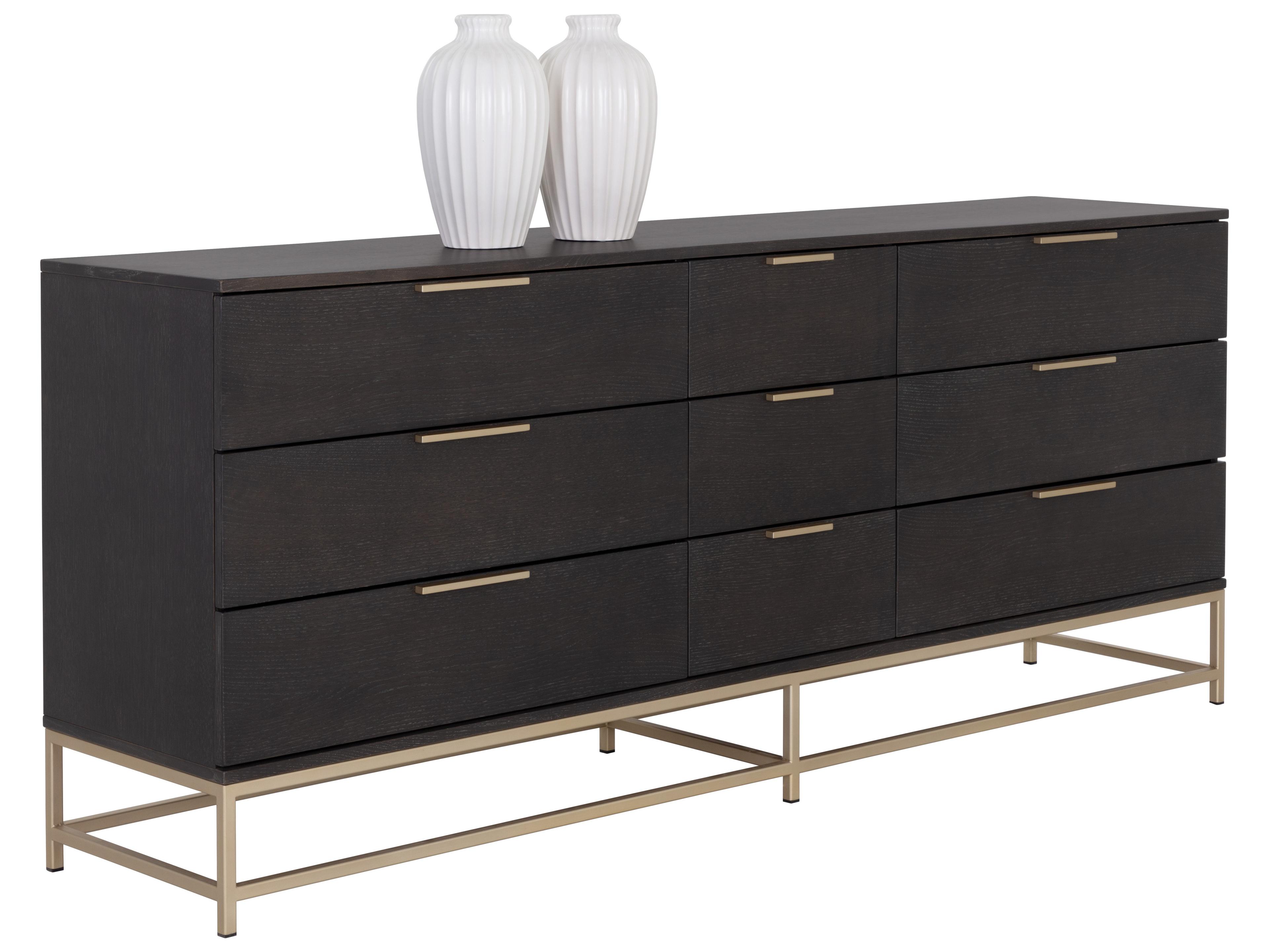 Sunpan Rebel Gray Oak Wood Dresser
