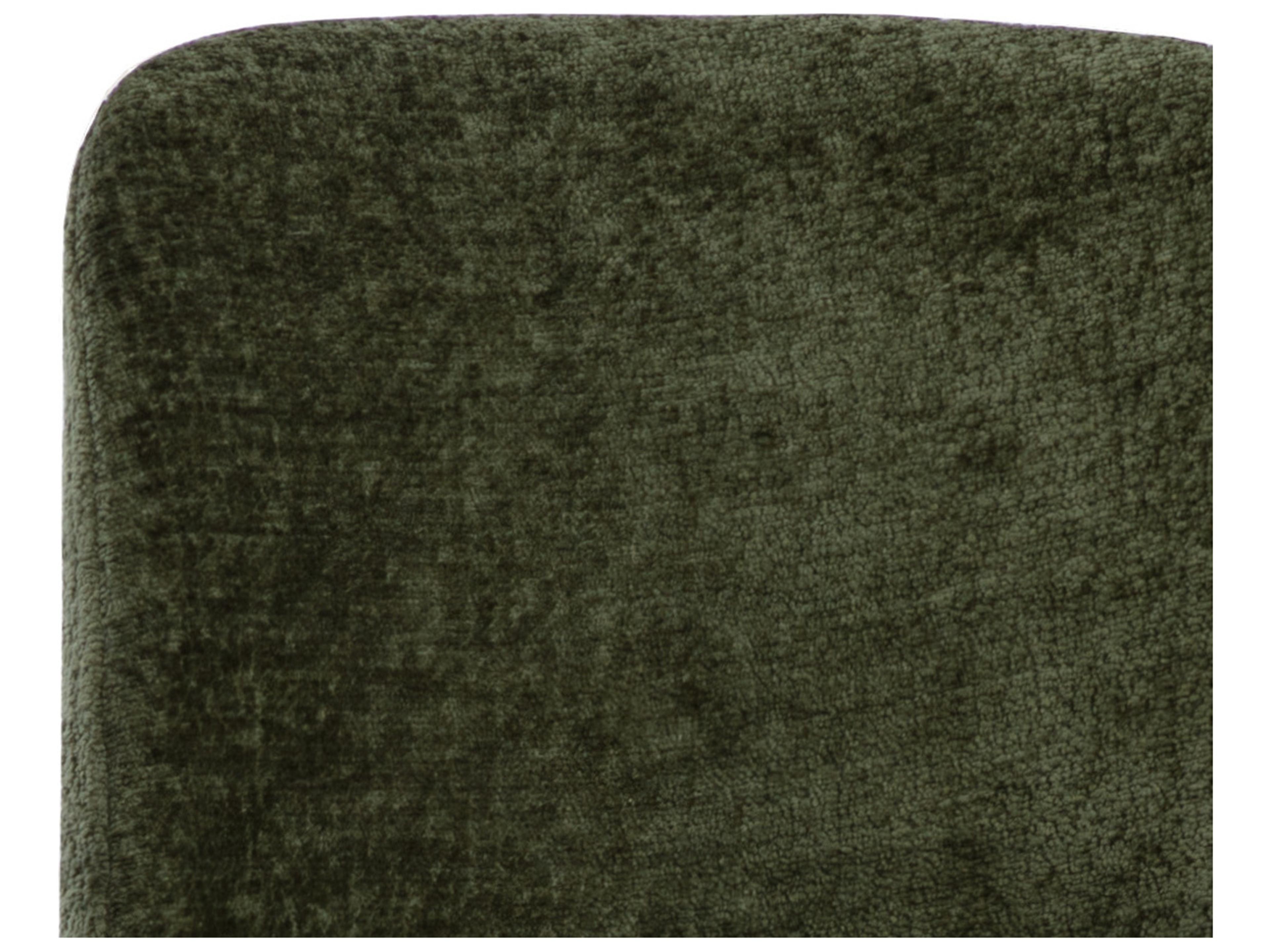 Sunpan Zeke Antique Brass Bergen Olive Upholstered Counter Stool