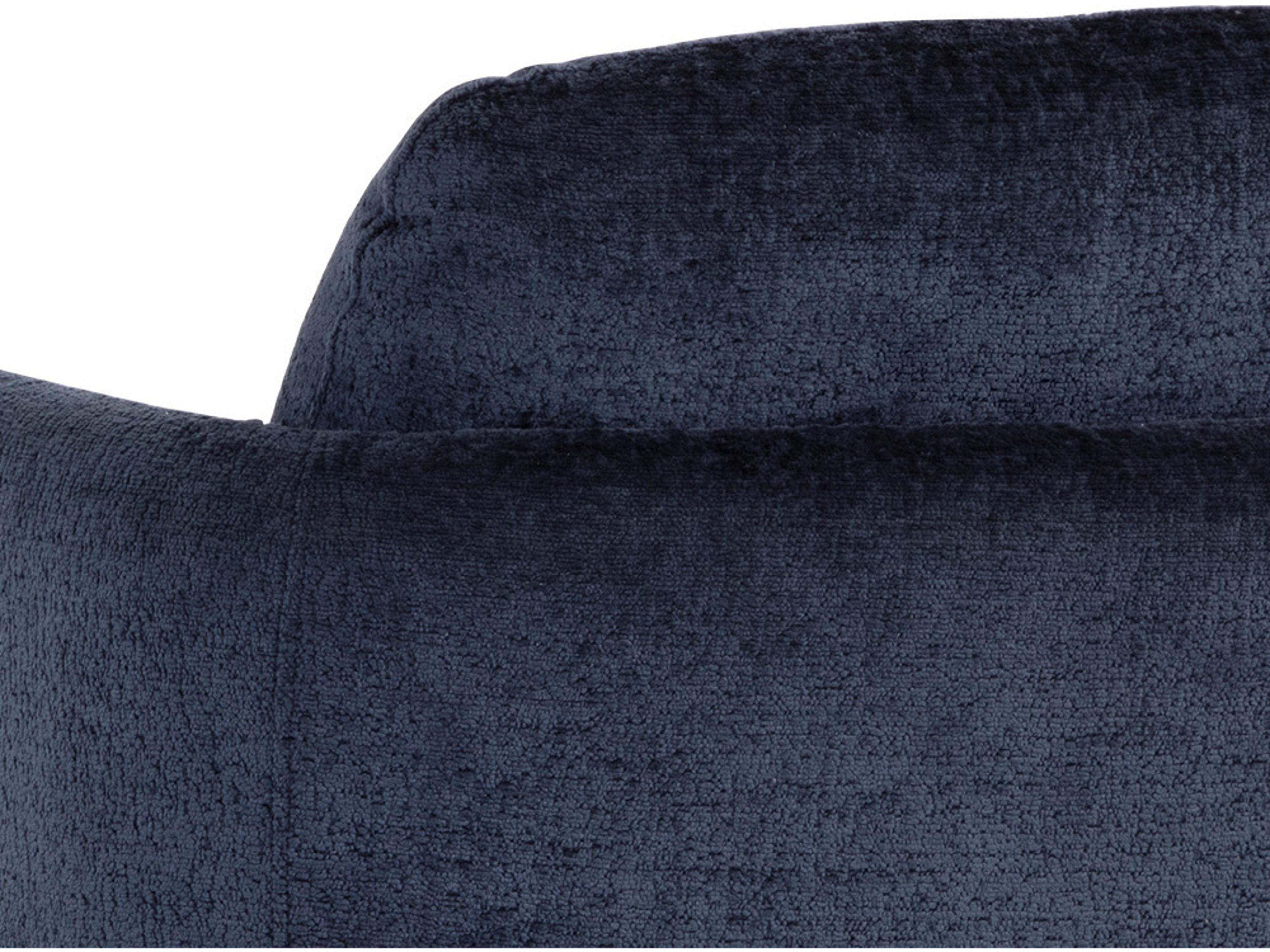 Sunpan Gilley Swivel Blue Fabric Accent Chair