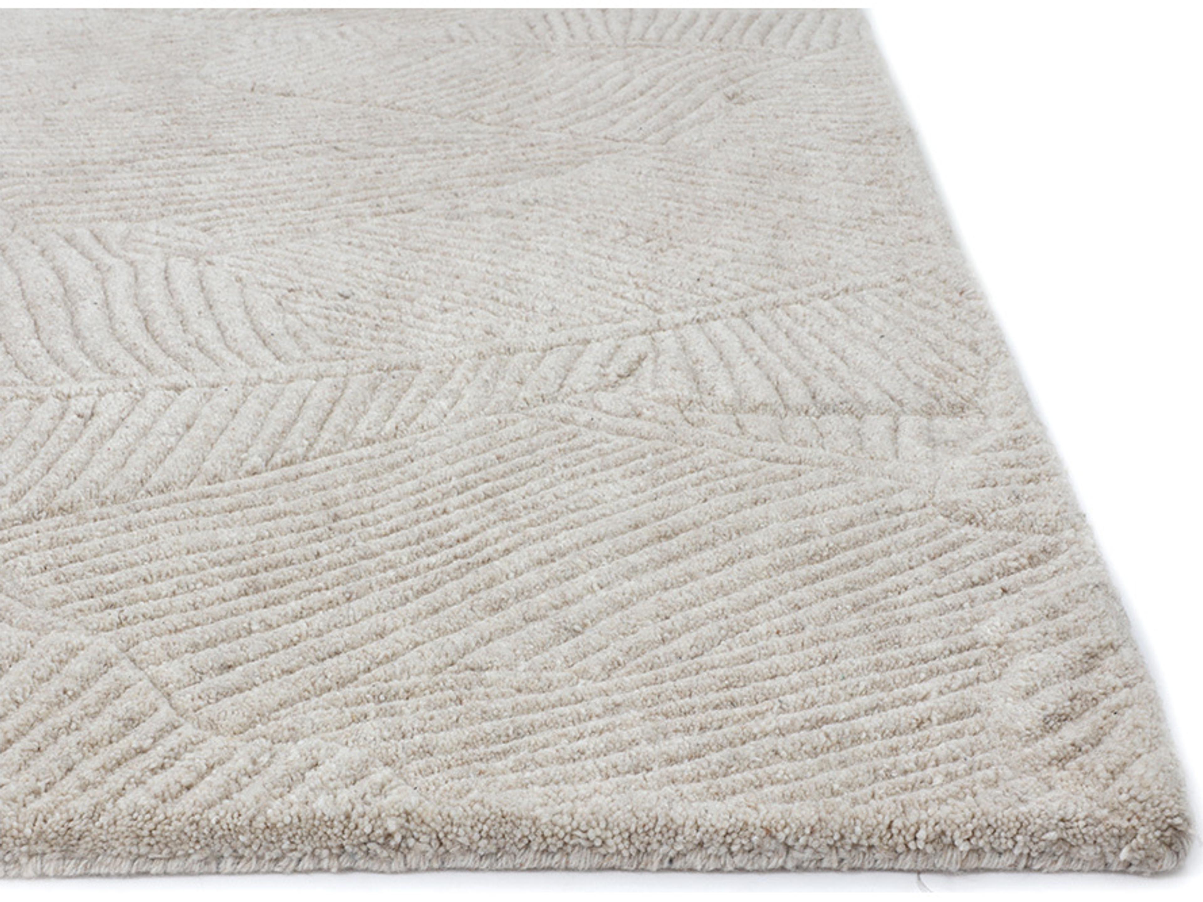 Sunpan Calathea Hand-Tufted Rug in Oatmeal in 10 ' x 14'