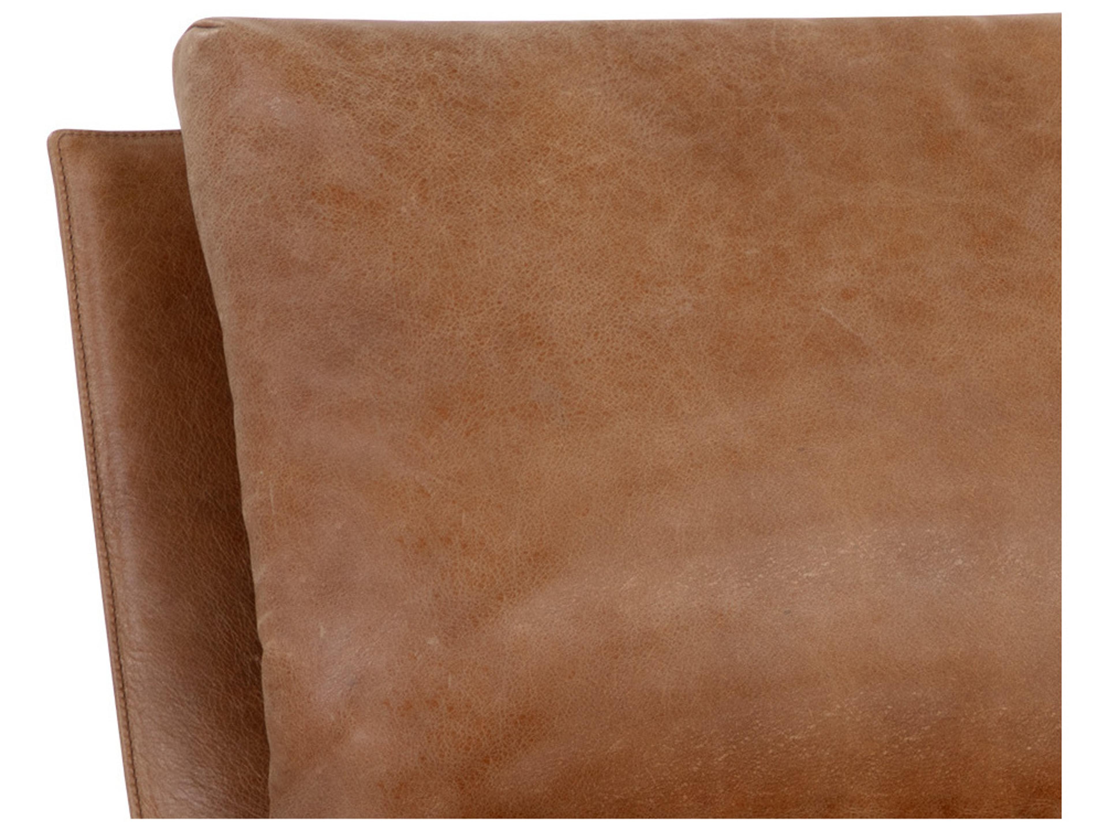 Sunpan Zancor Brown Leather Accent Chair