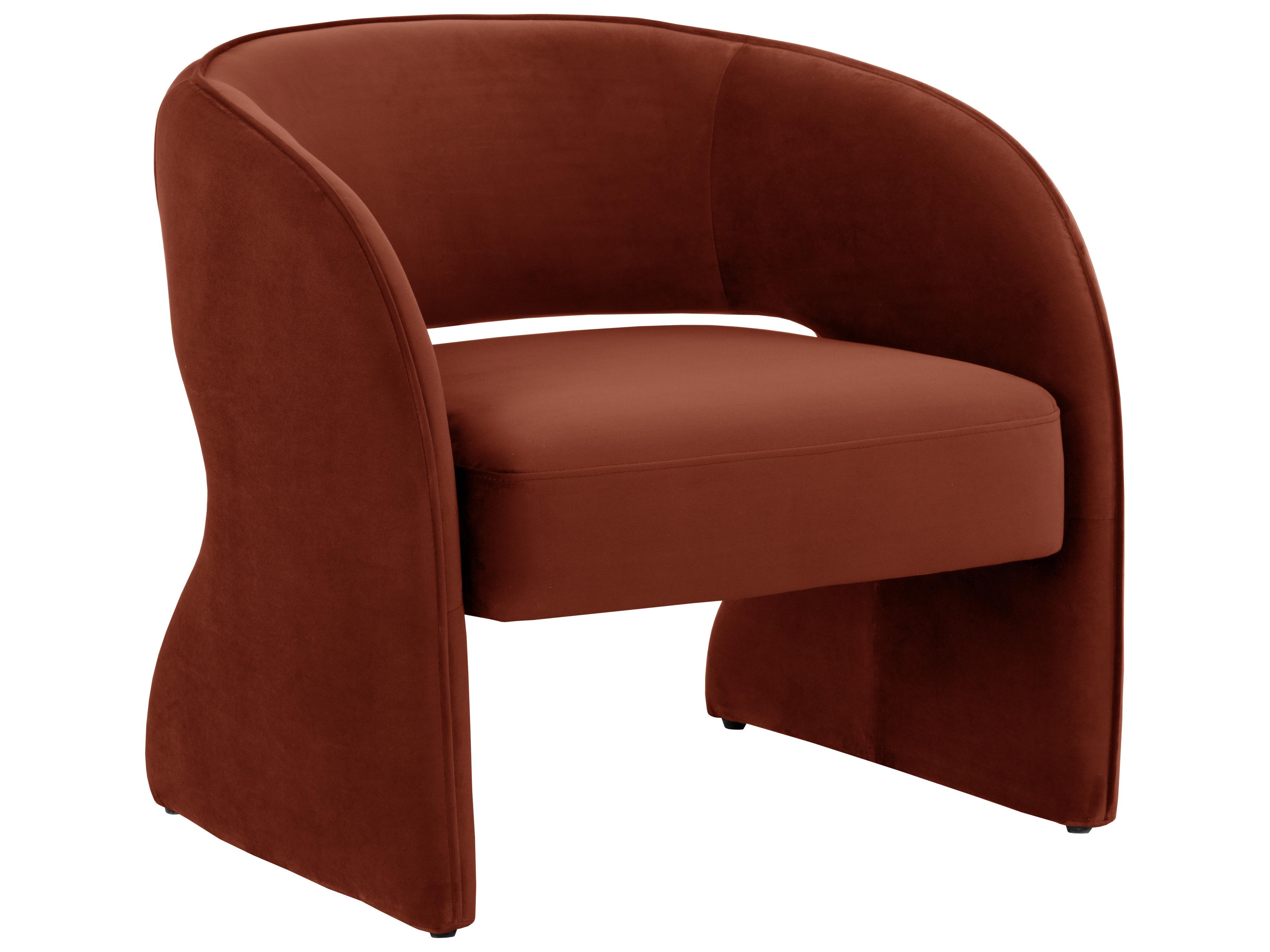 Sunpan Rosalia Burgundy Fabric Accent Chair