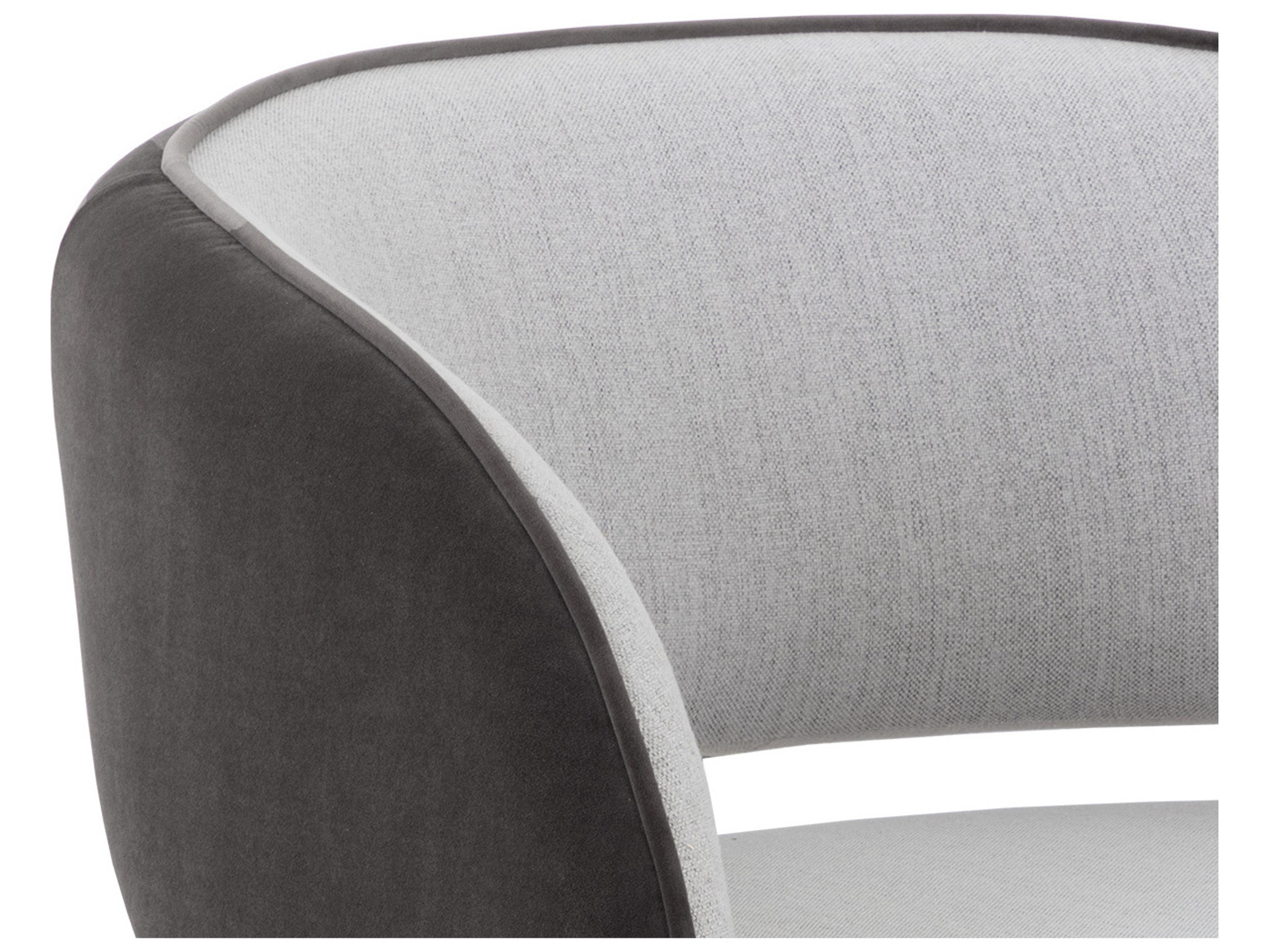 Sunpan Rosalia Gray Fabric Accent Chair