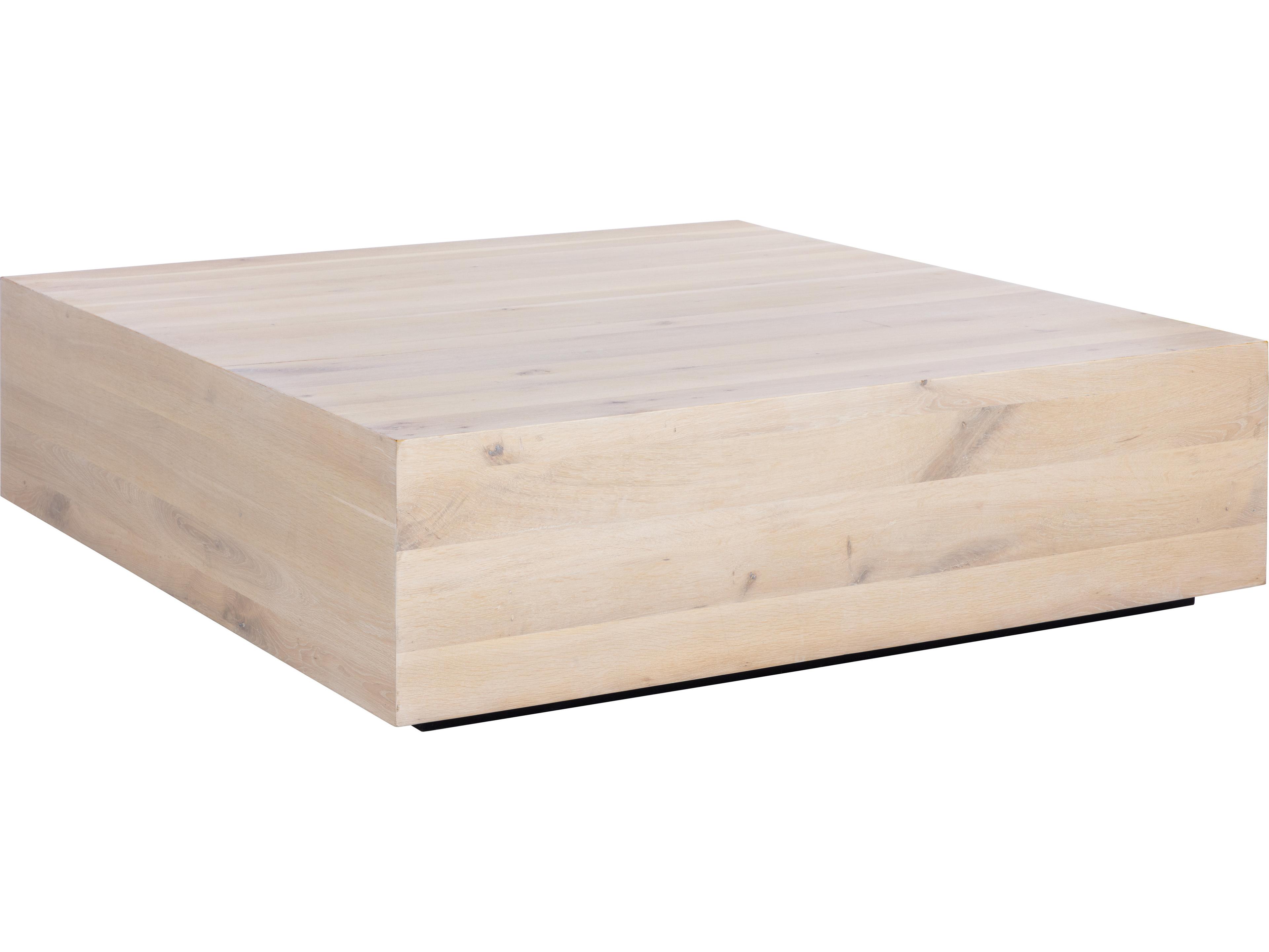 Sunpan Frezco Square Wood Light Oak Coffee Table
