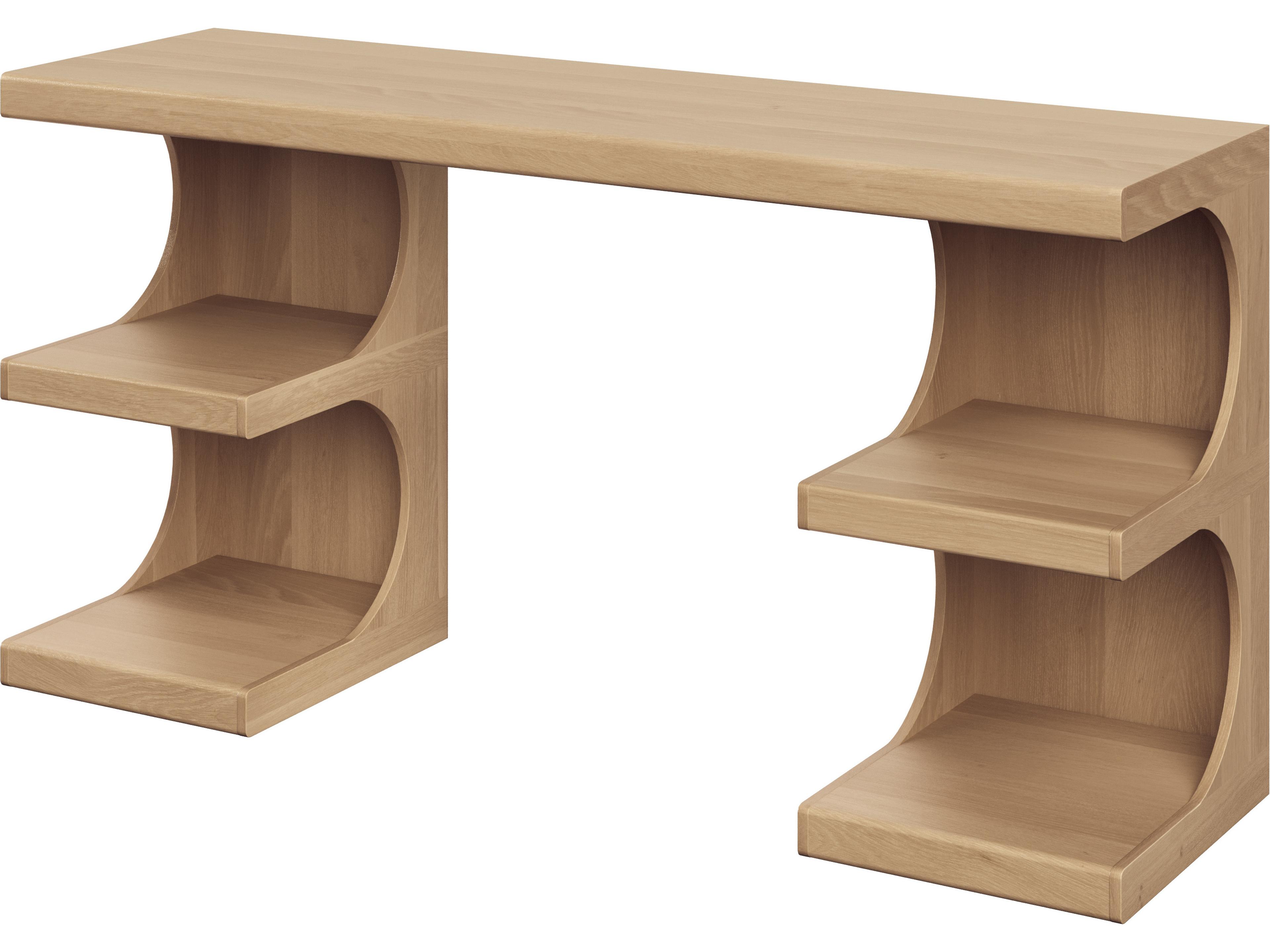 Sunpan Catrine Brown Oak Wood Writing Desk