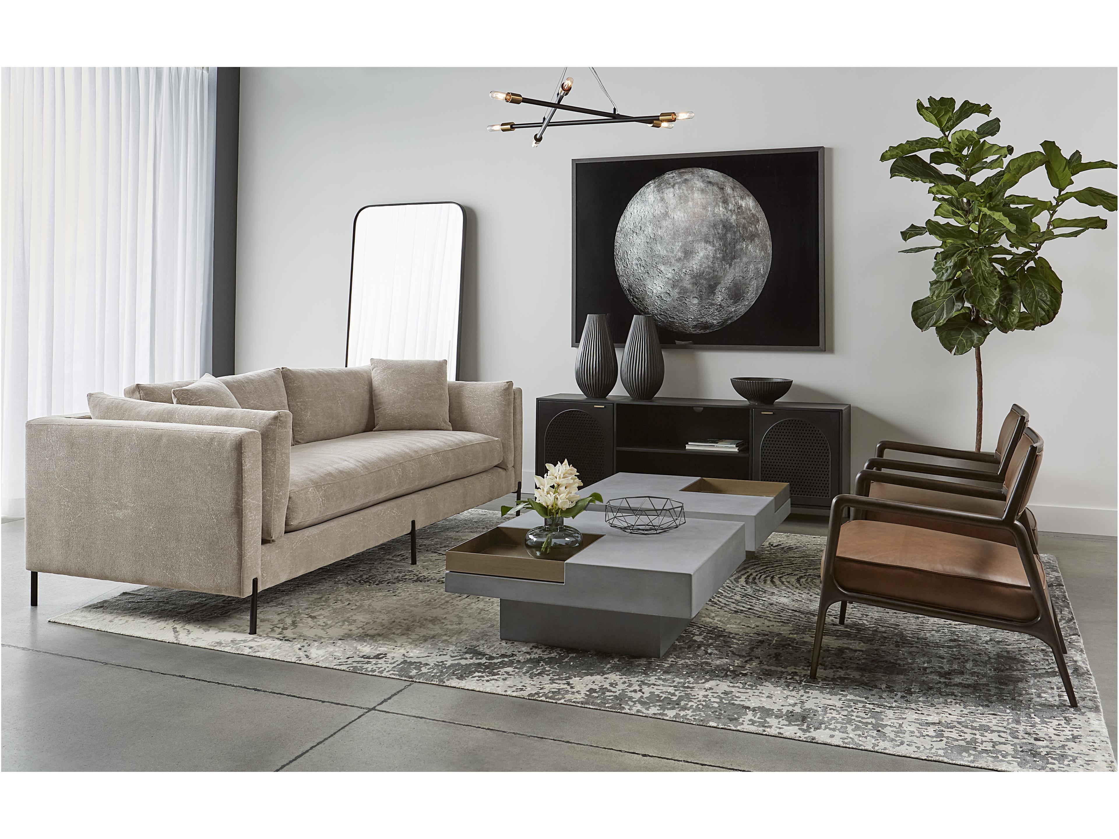 Sunpan Aziza 72" Black Media Console