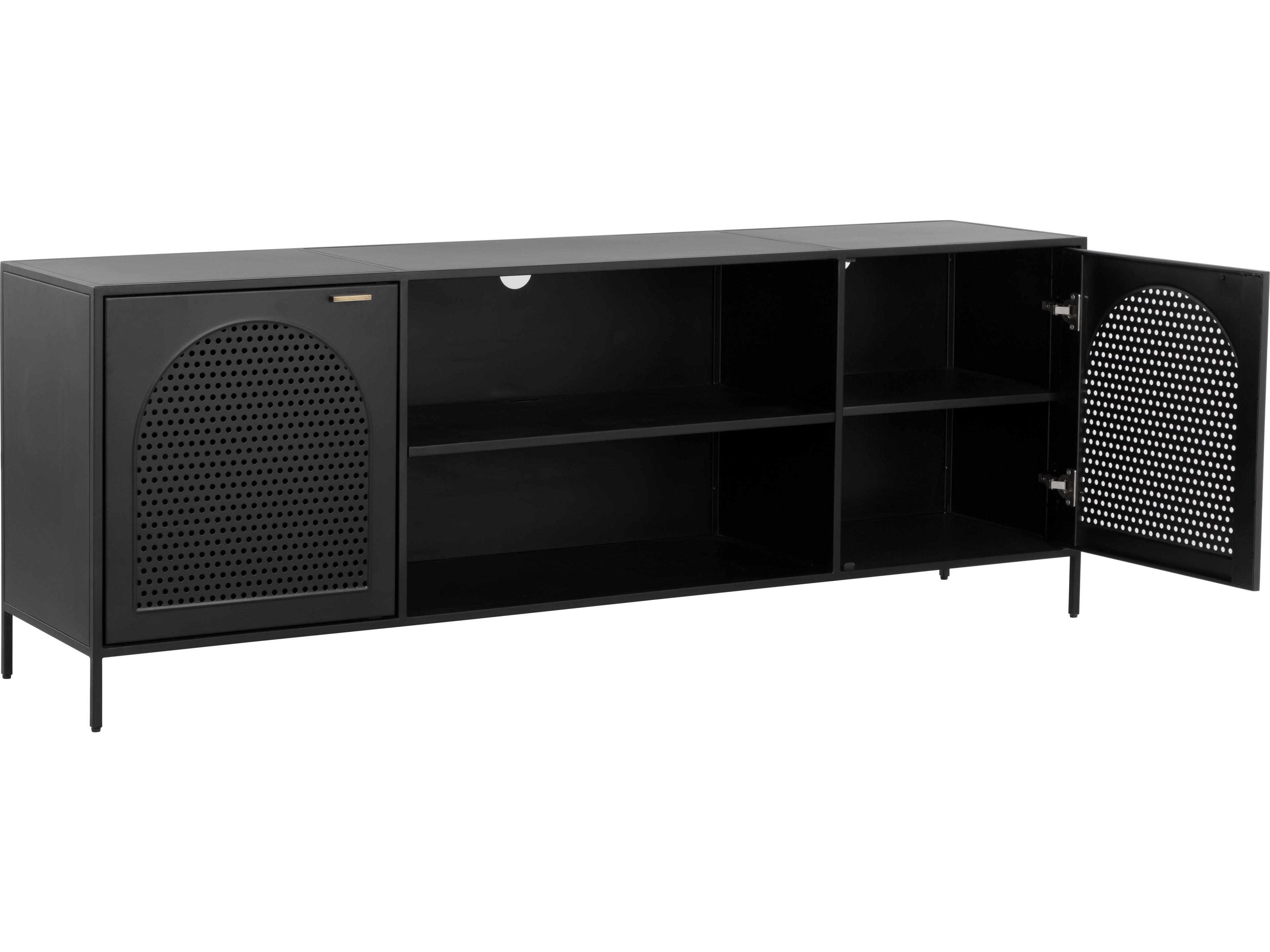 Sunpan Aziza 72" Black Media Console