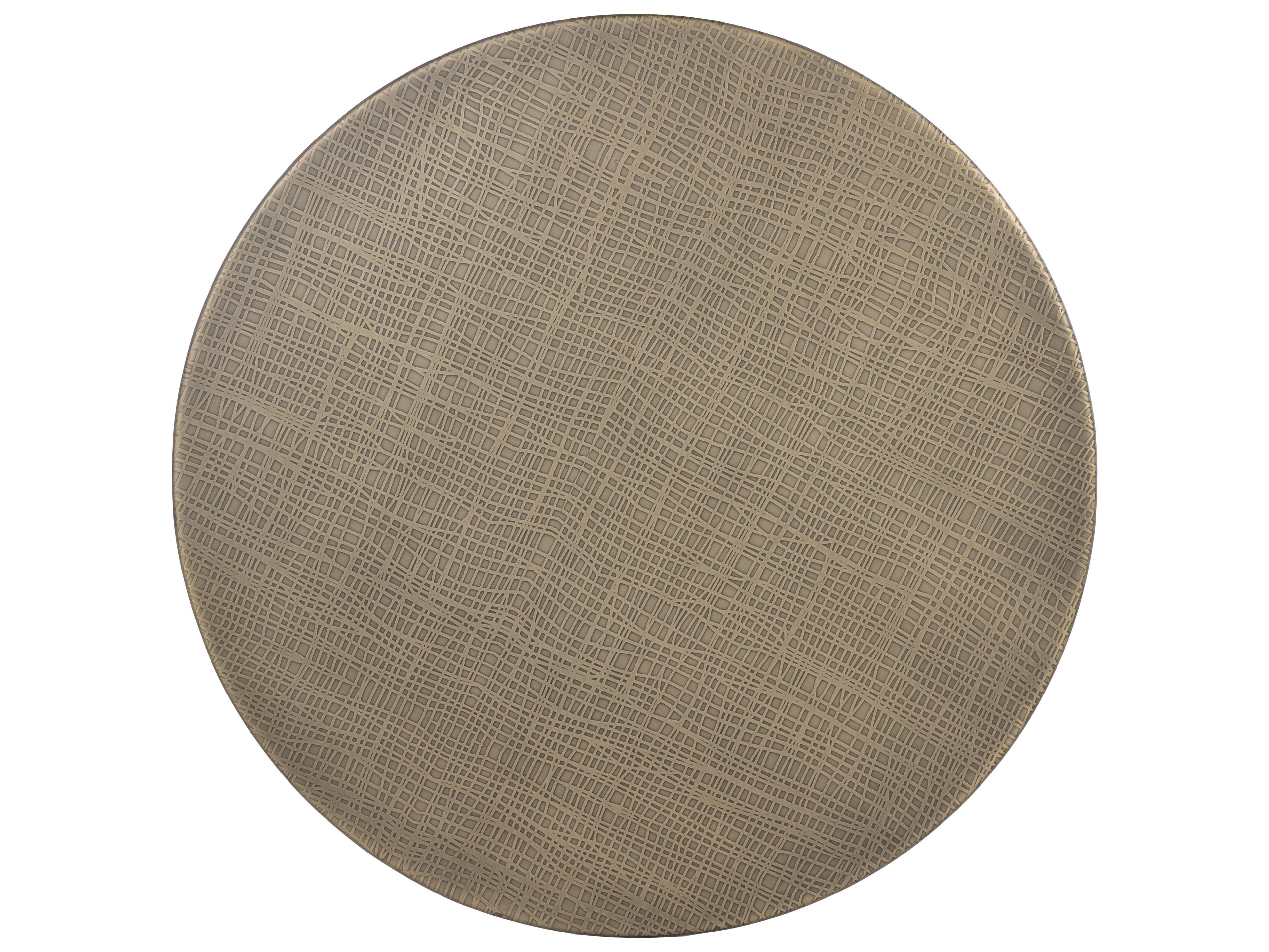 Sunpan Kata White Marble Round Metal Bar Table