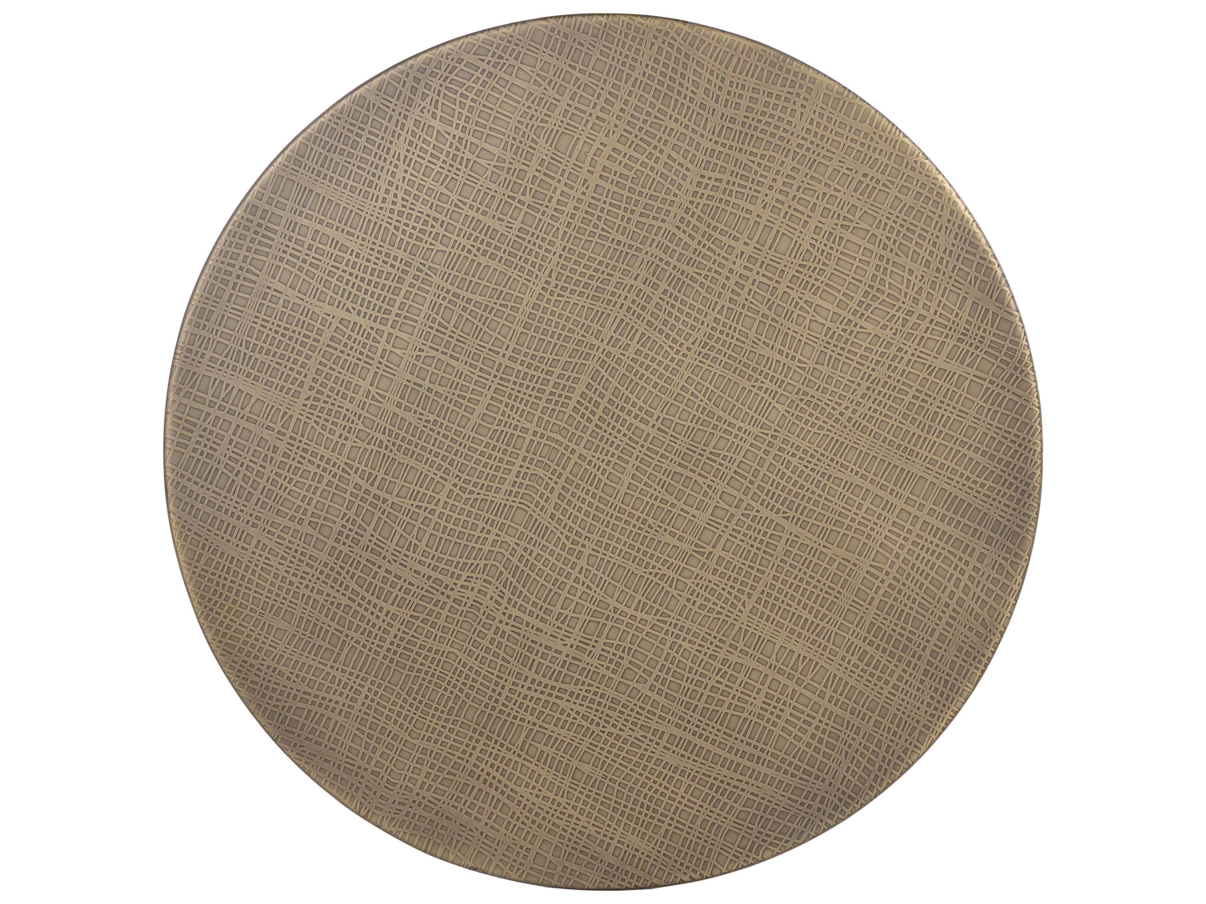 Sunpan Kata Gold Round Metal Bar Table