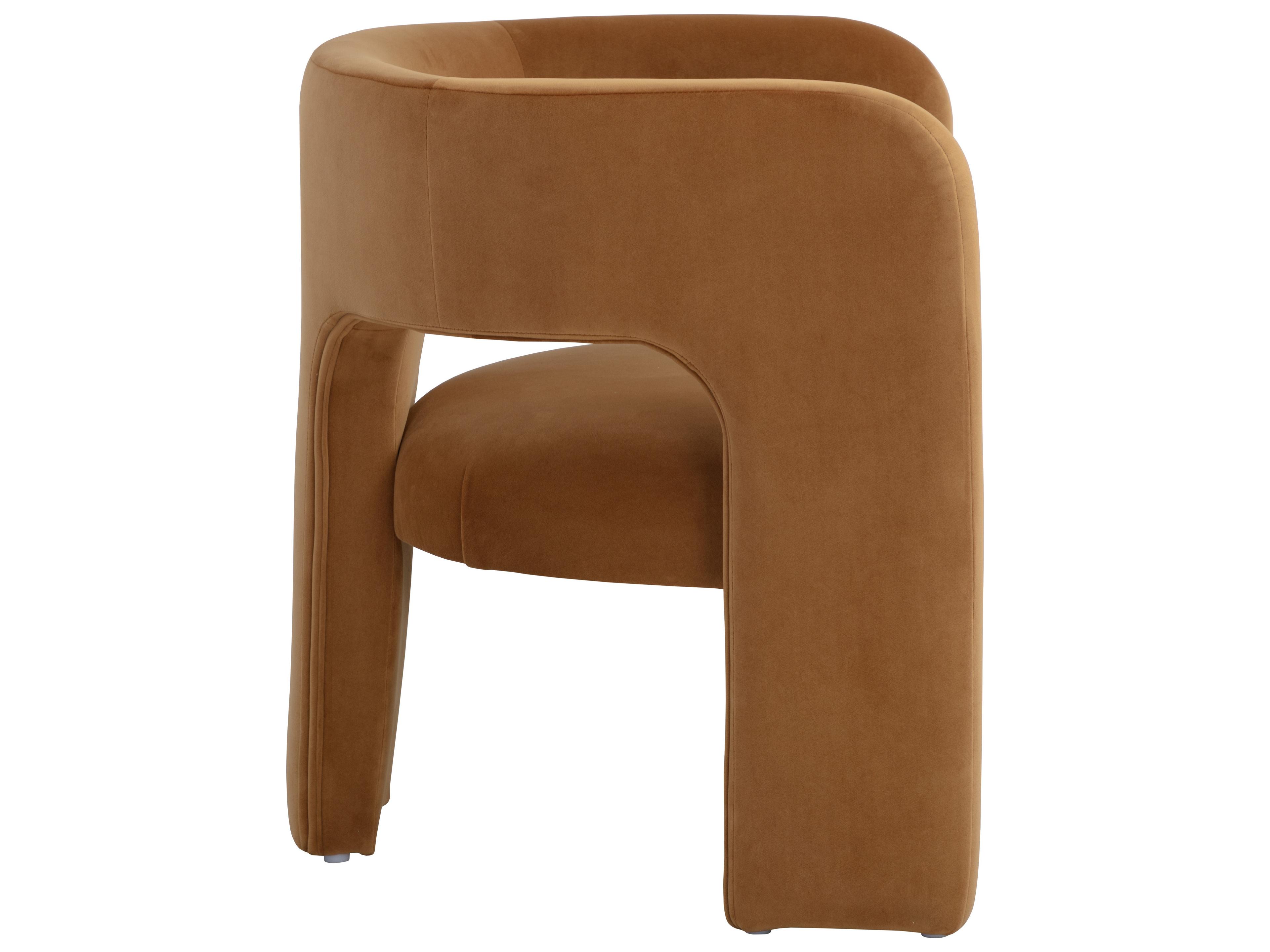 Sunpan Isidore Gold Fabric Accent Chair