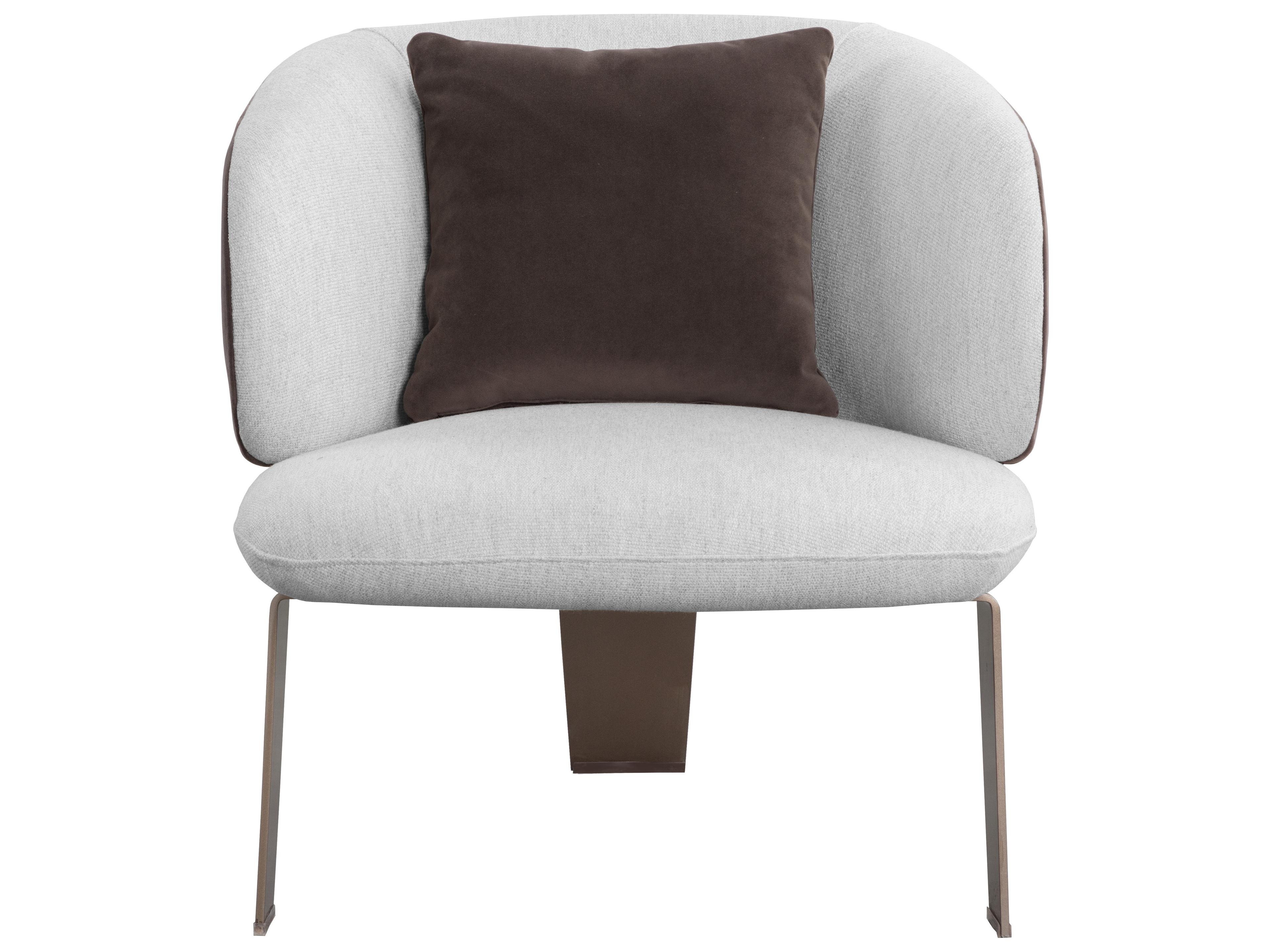 Sunpan Ikon Gold Fabric Accent Chair