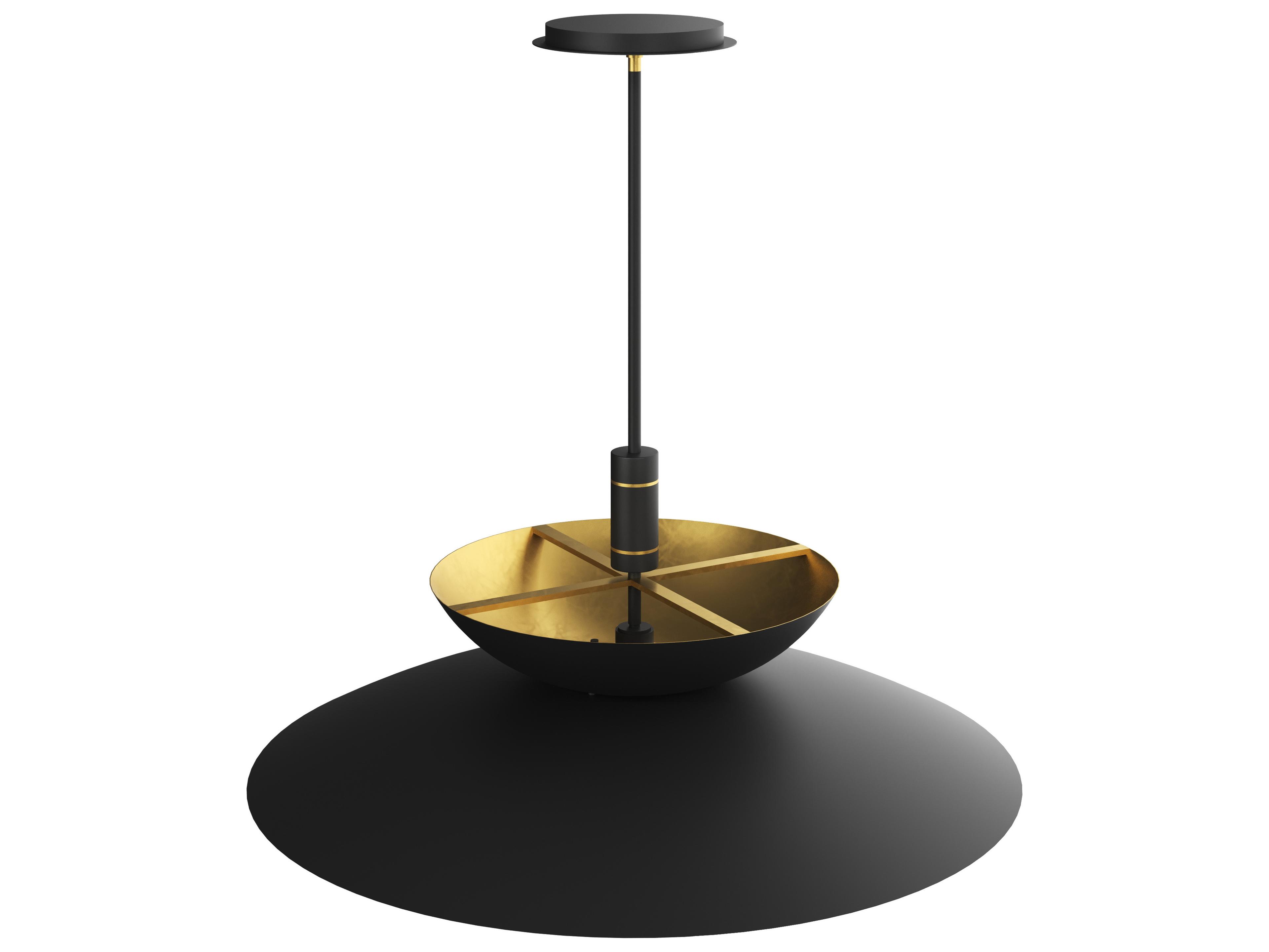 Sunpan Timea 1-Light Black Brass Pendant