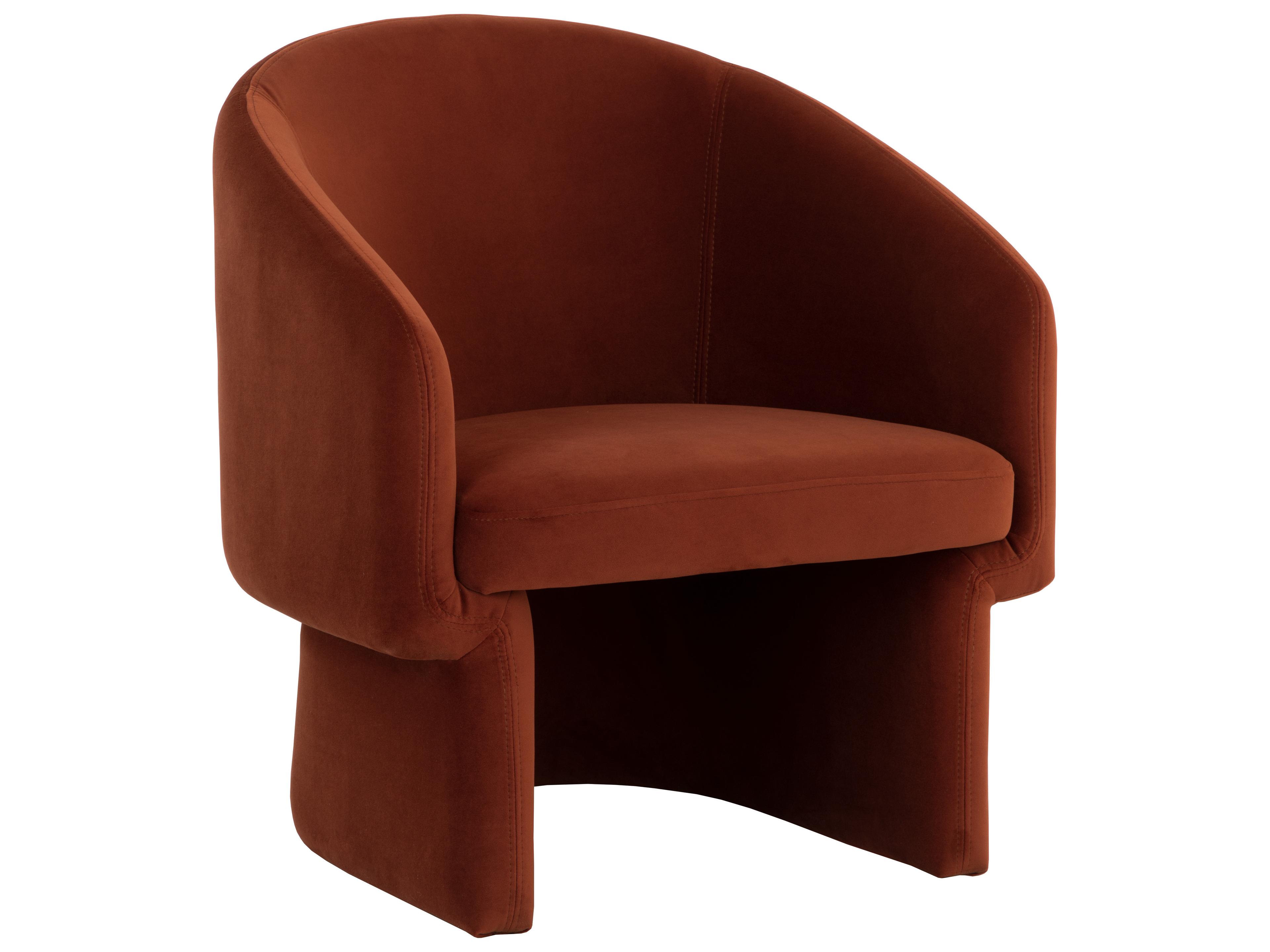 Lauryn Lounge Chair in Meg Rust