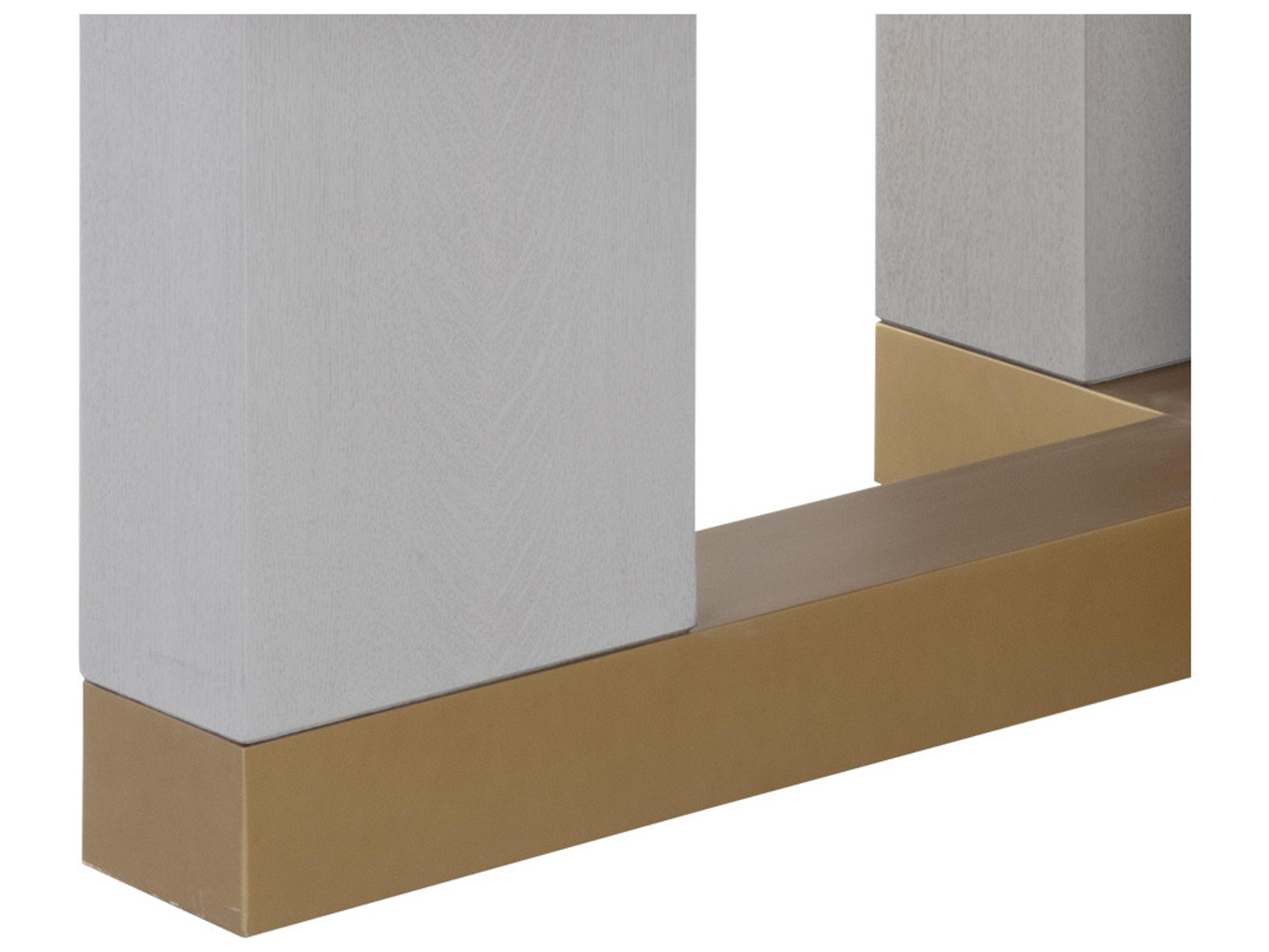 Sunpan Greco Rectangular Wood Gauntlet Grey Dining Table