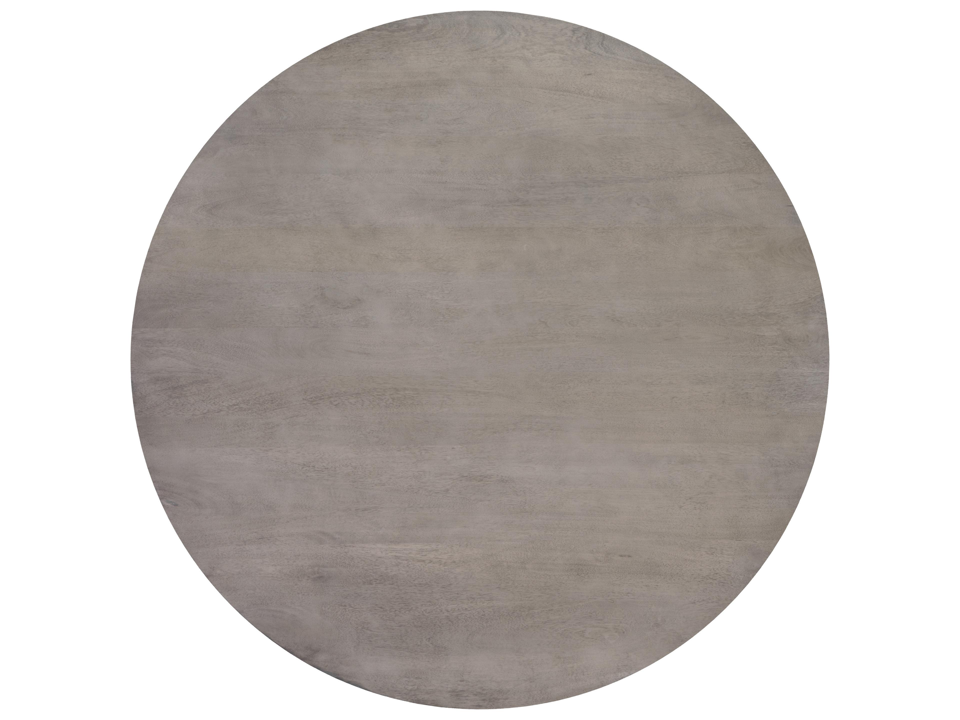 Sunpan Kinsley Round Wood Grey Coffee Table