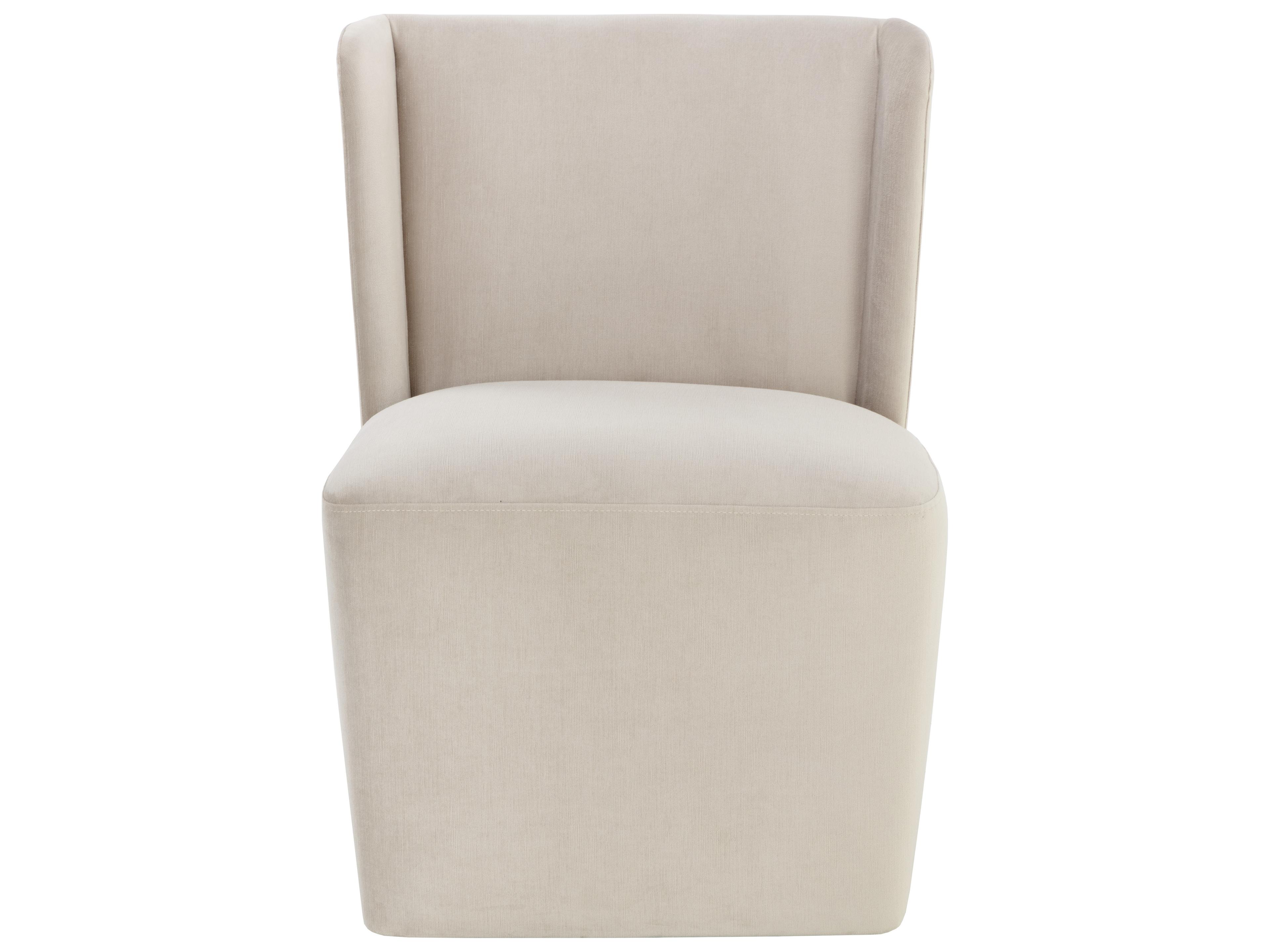 Sunpan Amita Champagne Upholstered Side Dining Chair