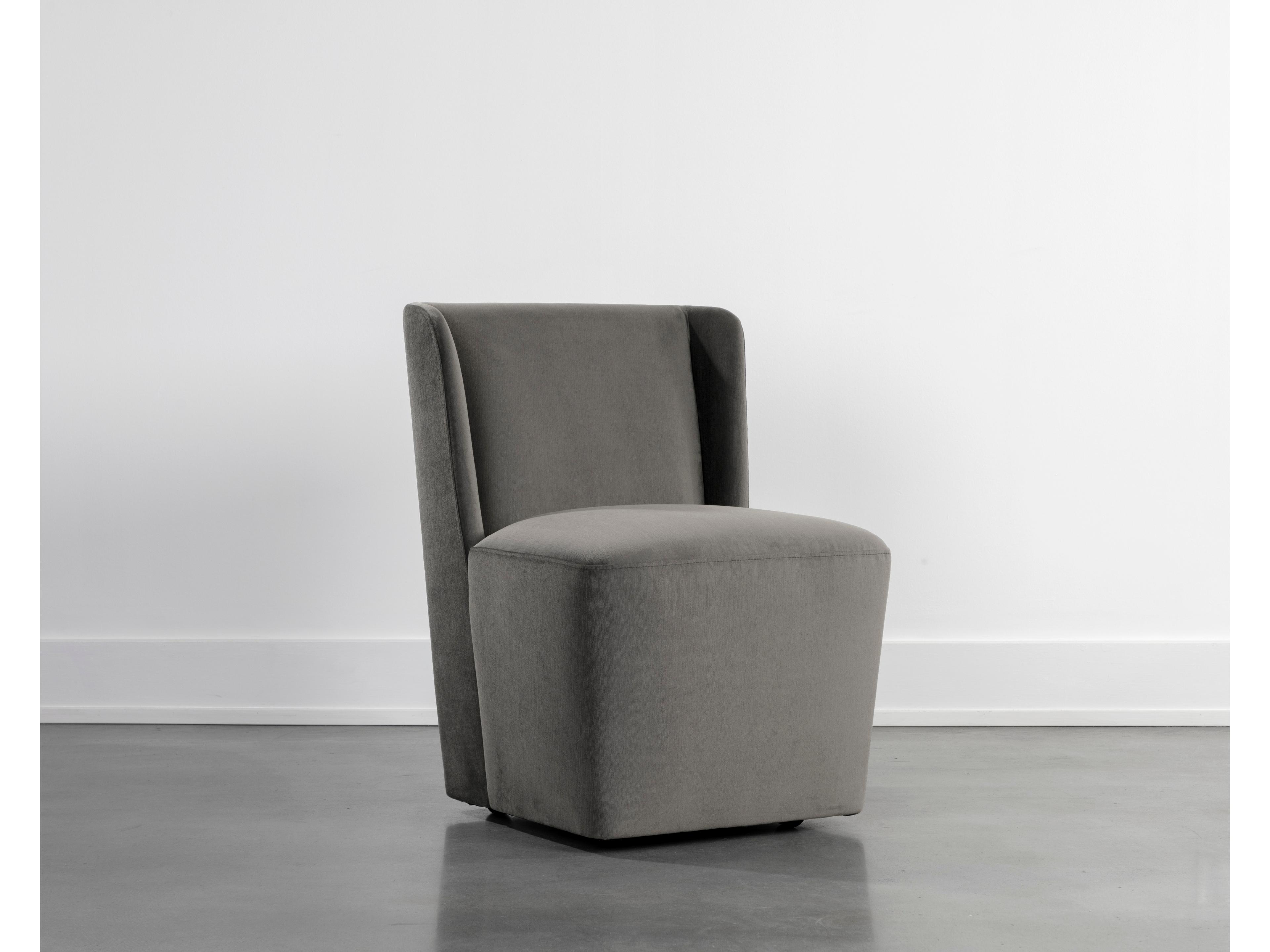 Amita Gray Upholstered Side Dining Chair