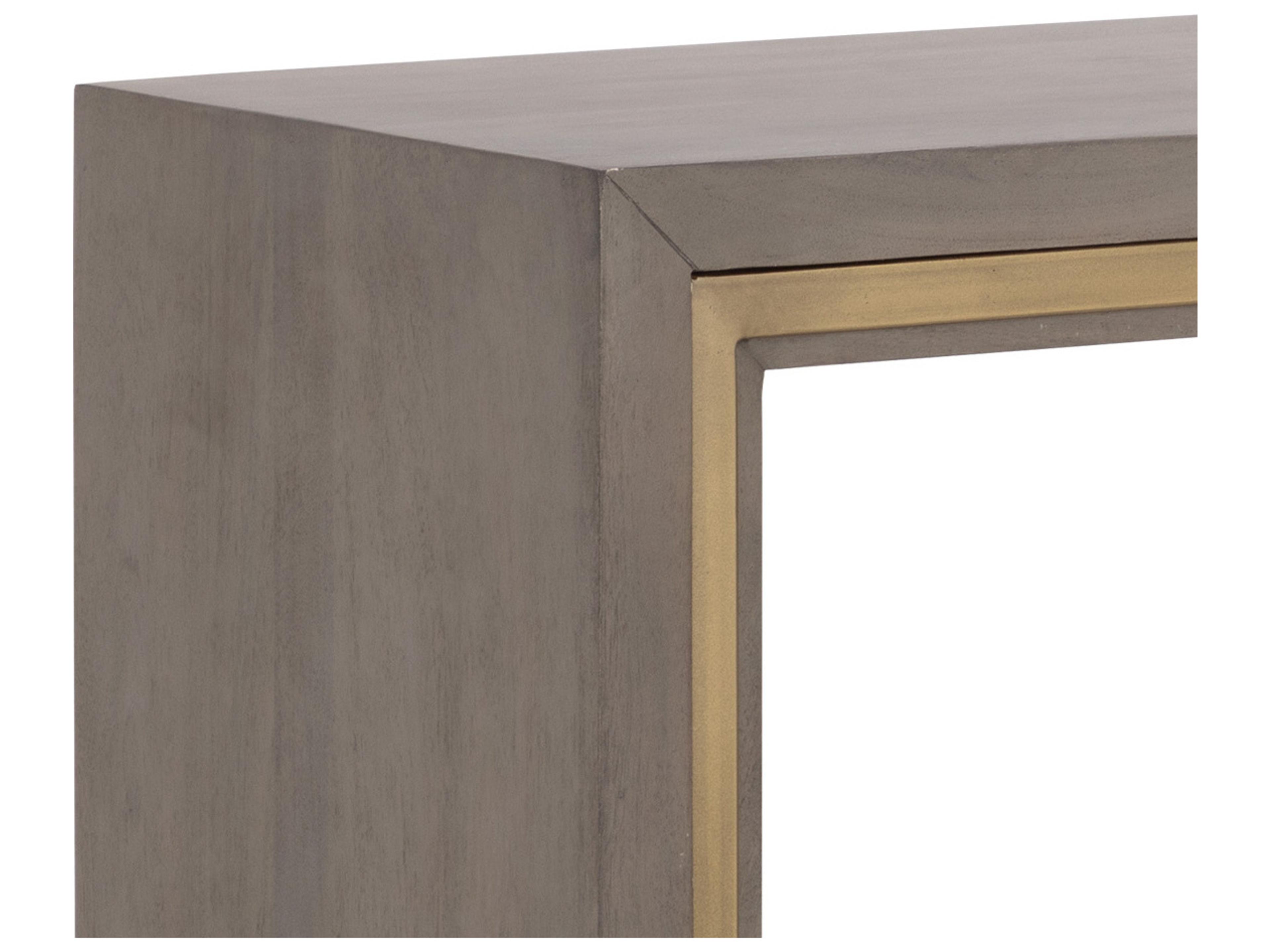 Sunpan Hilbert Rectangular Wood Grey Console Table