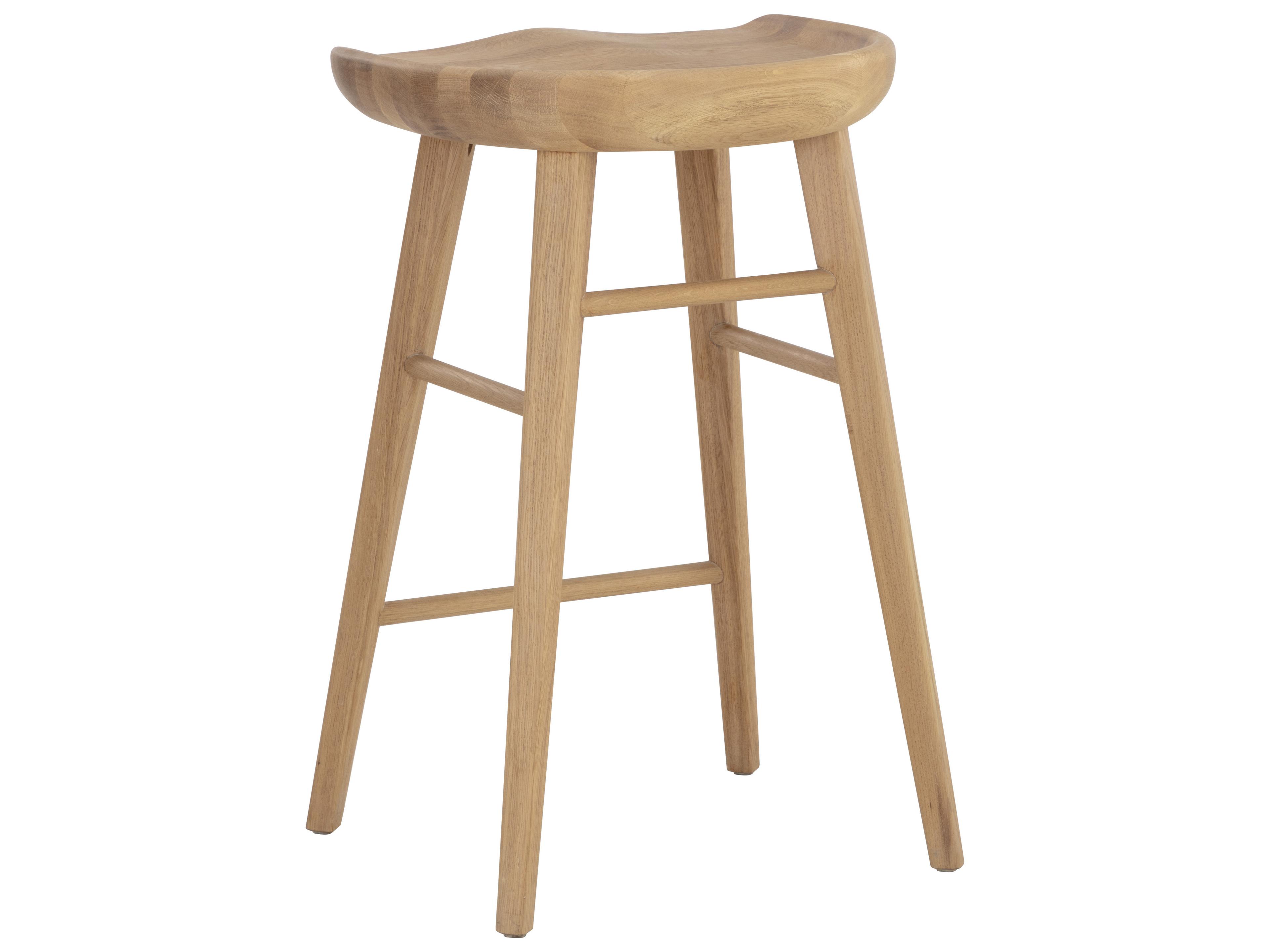 Sunpan Dominic Light Oak Wood Bar Stool