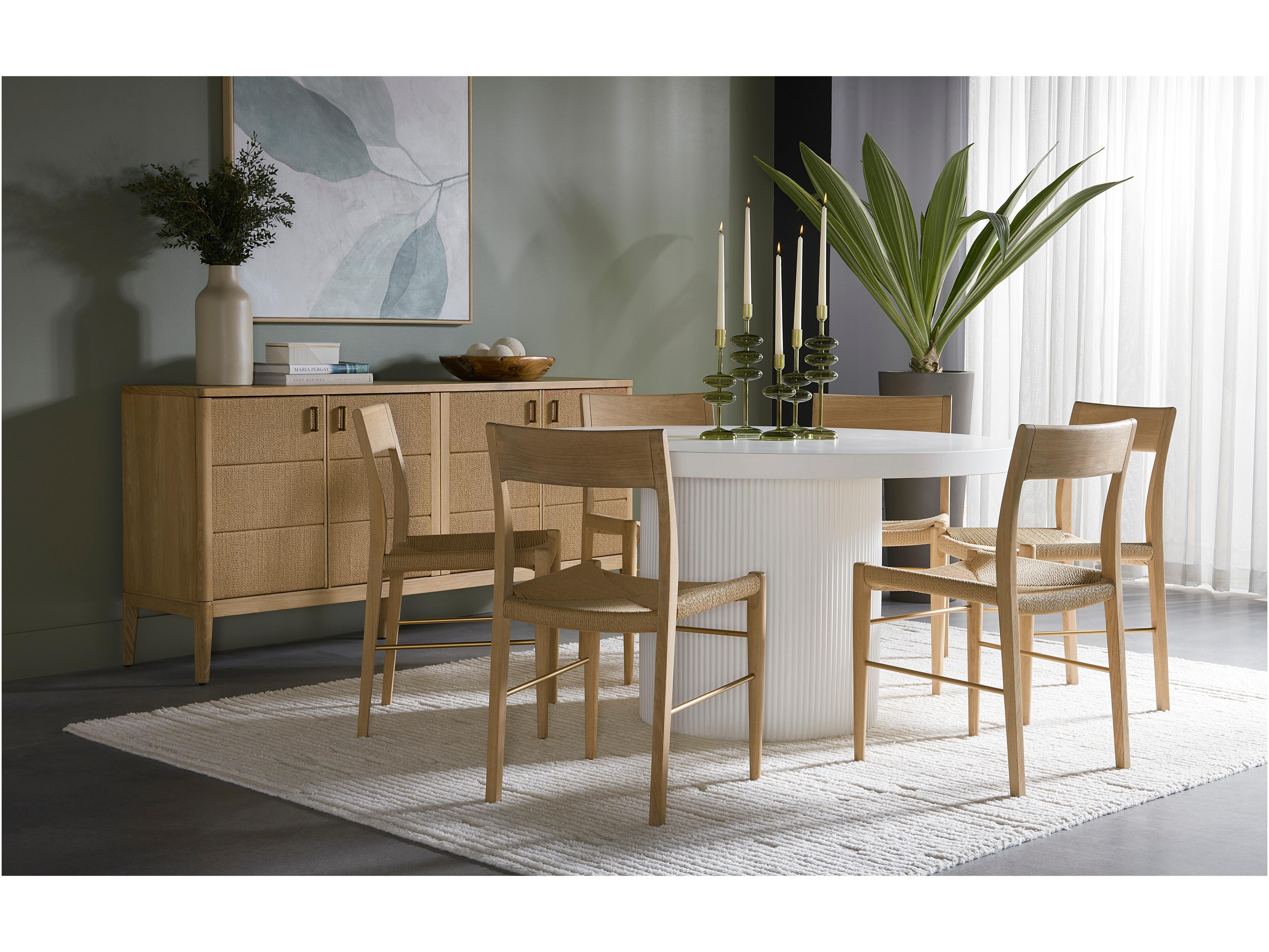 Sunpan Bondi Oak Wood Brown Side Dining Chair