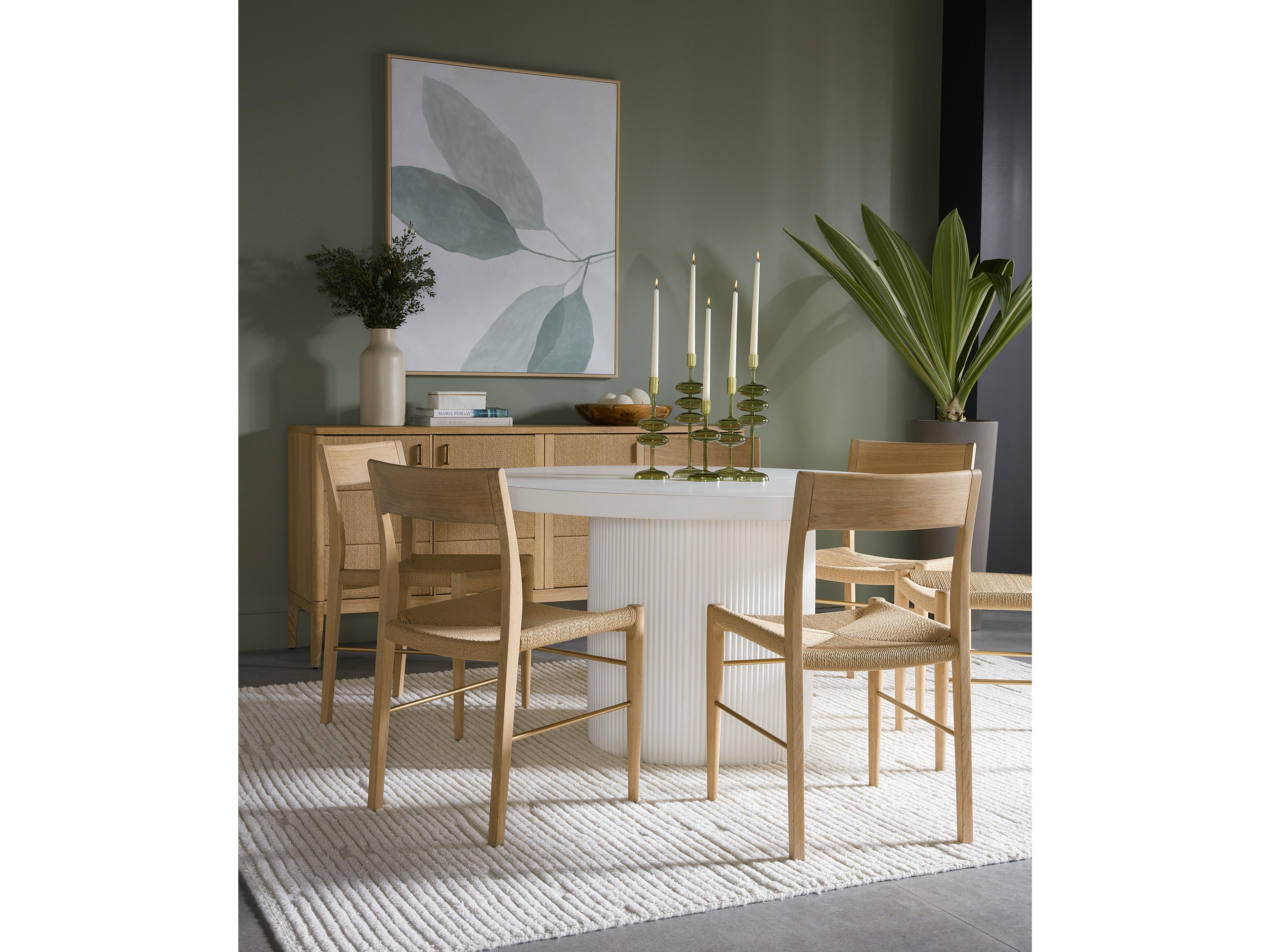 Sunpan Bondi Oak Wood Brown Side Dining Chair