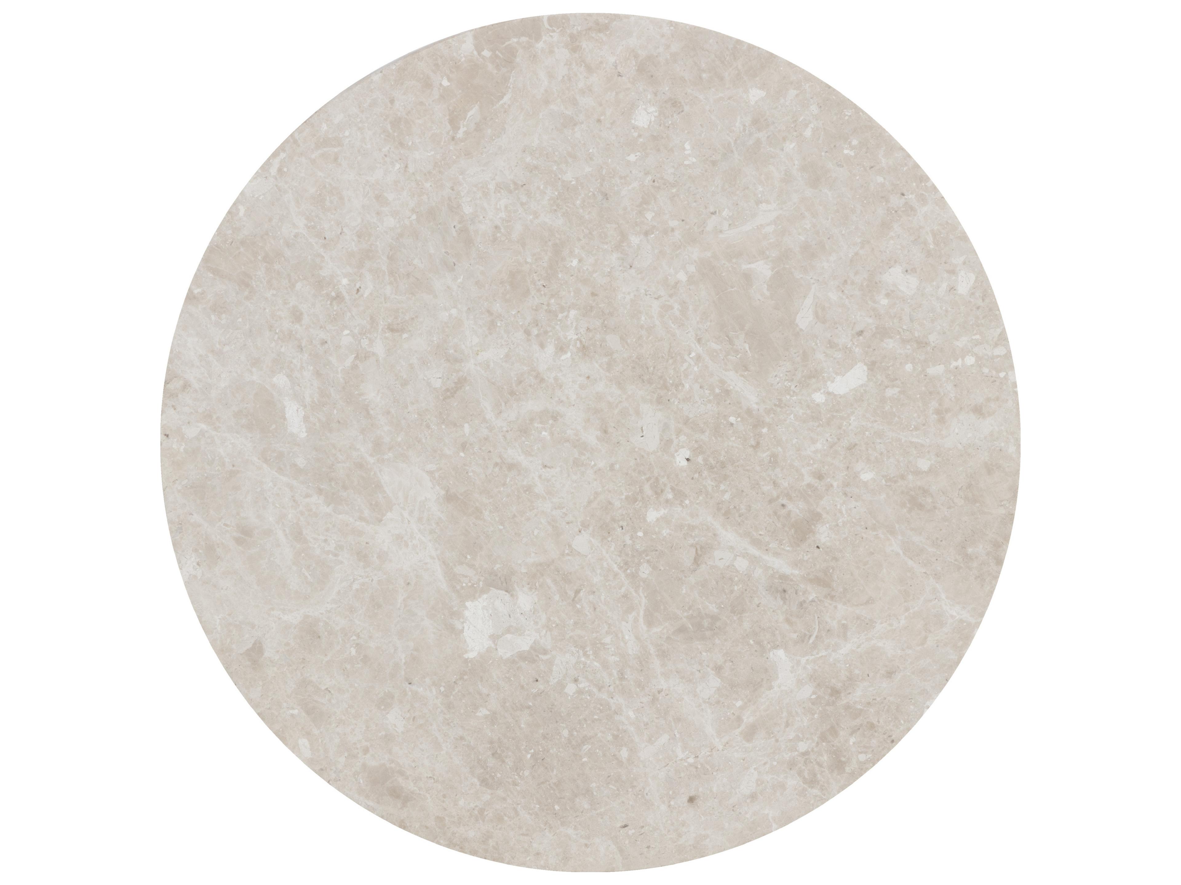 Sunpan Orlo Round Marble Grey End Table