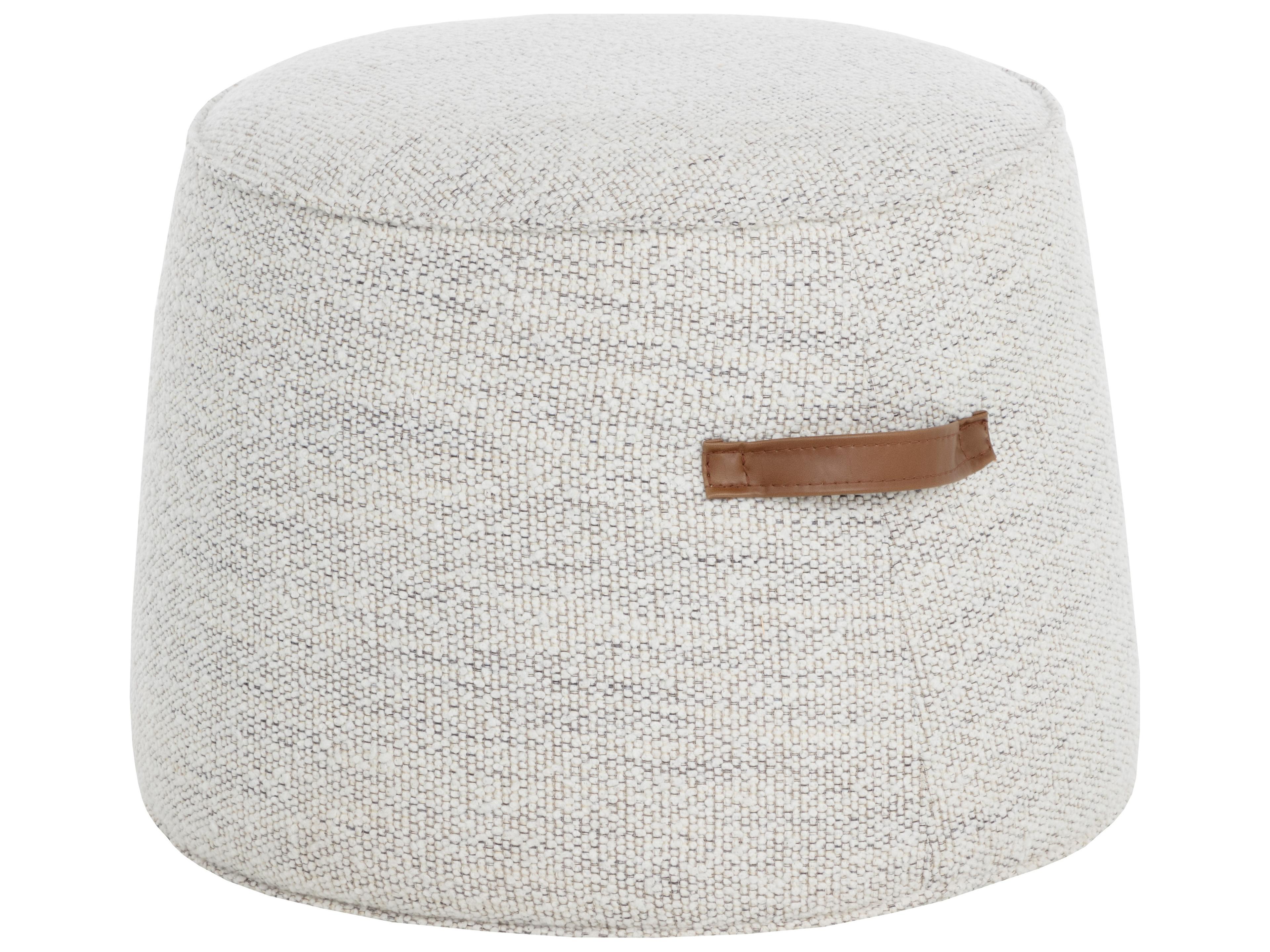 Sunpan Mitchell Ottoman in Merino Cotton