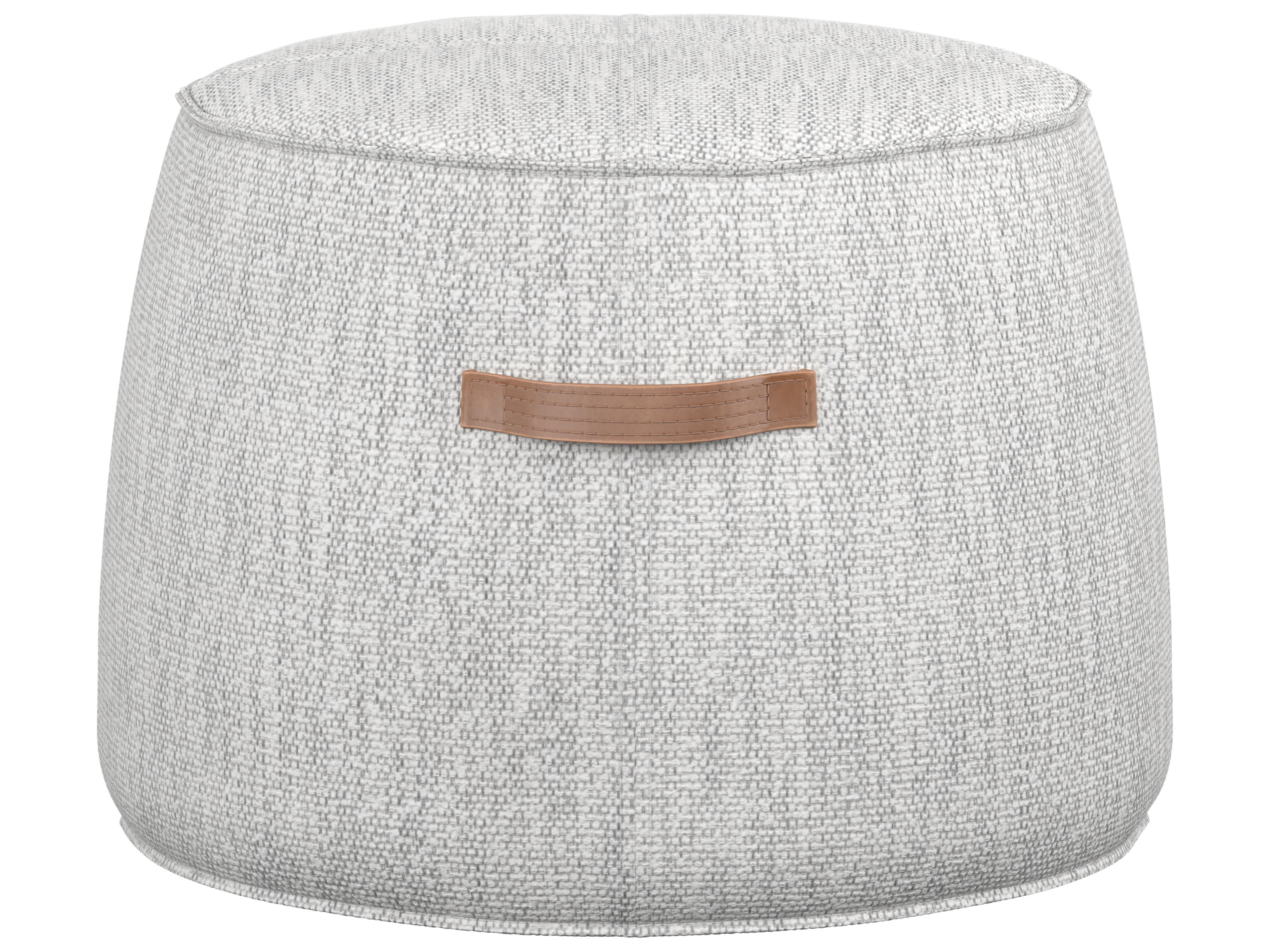 Sunpan Mitchell Ottoman in Merino Cotton
